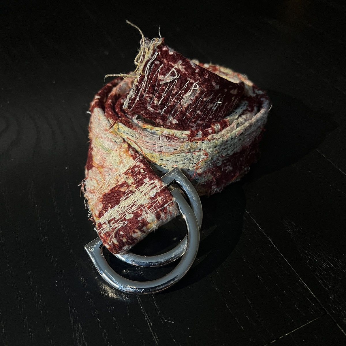image of Ends Repair Red Boro D-Ring Belt, Men's