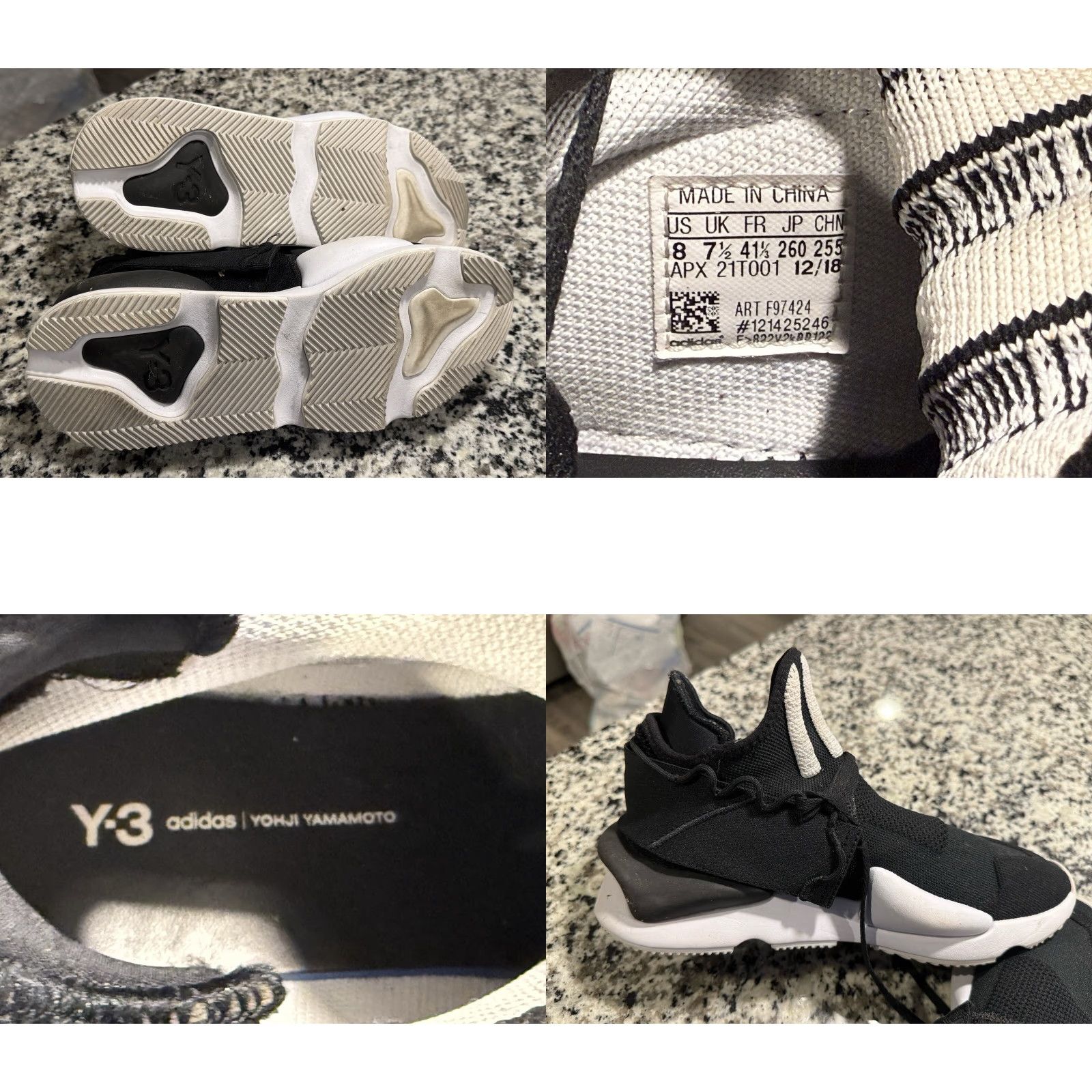 Y-3 Y-3 Kaiwa Knit Slip On Neoprene Sz 8 Adidas Y-3 Yohji Yamamoto Size US 8 / EU 41 - 8 Thumbnail