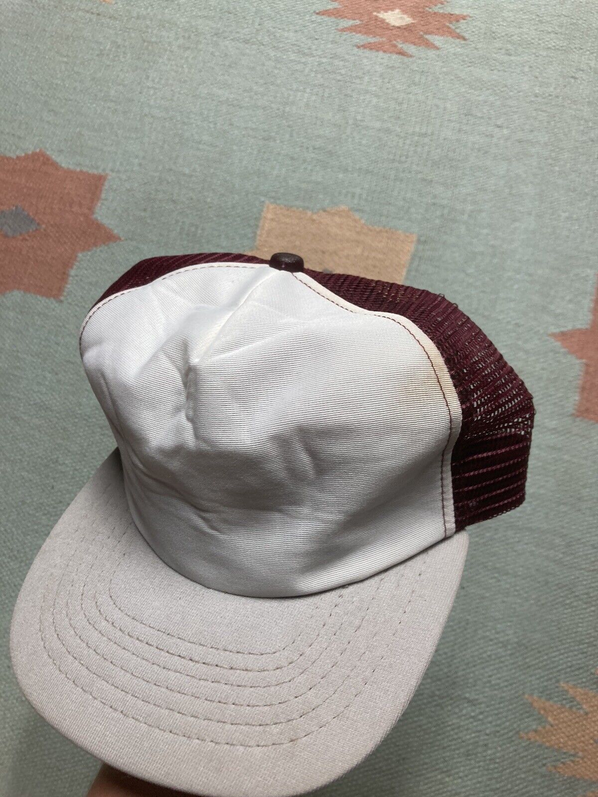 New Era × Vintage VTG 80s trucker hat tri tone new era USA SnapBack pro design Size ONE SIZE - 4 Thumbnail