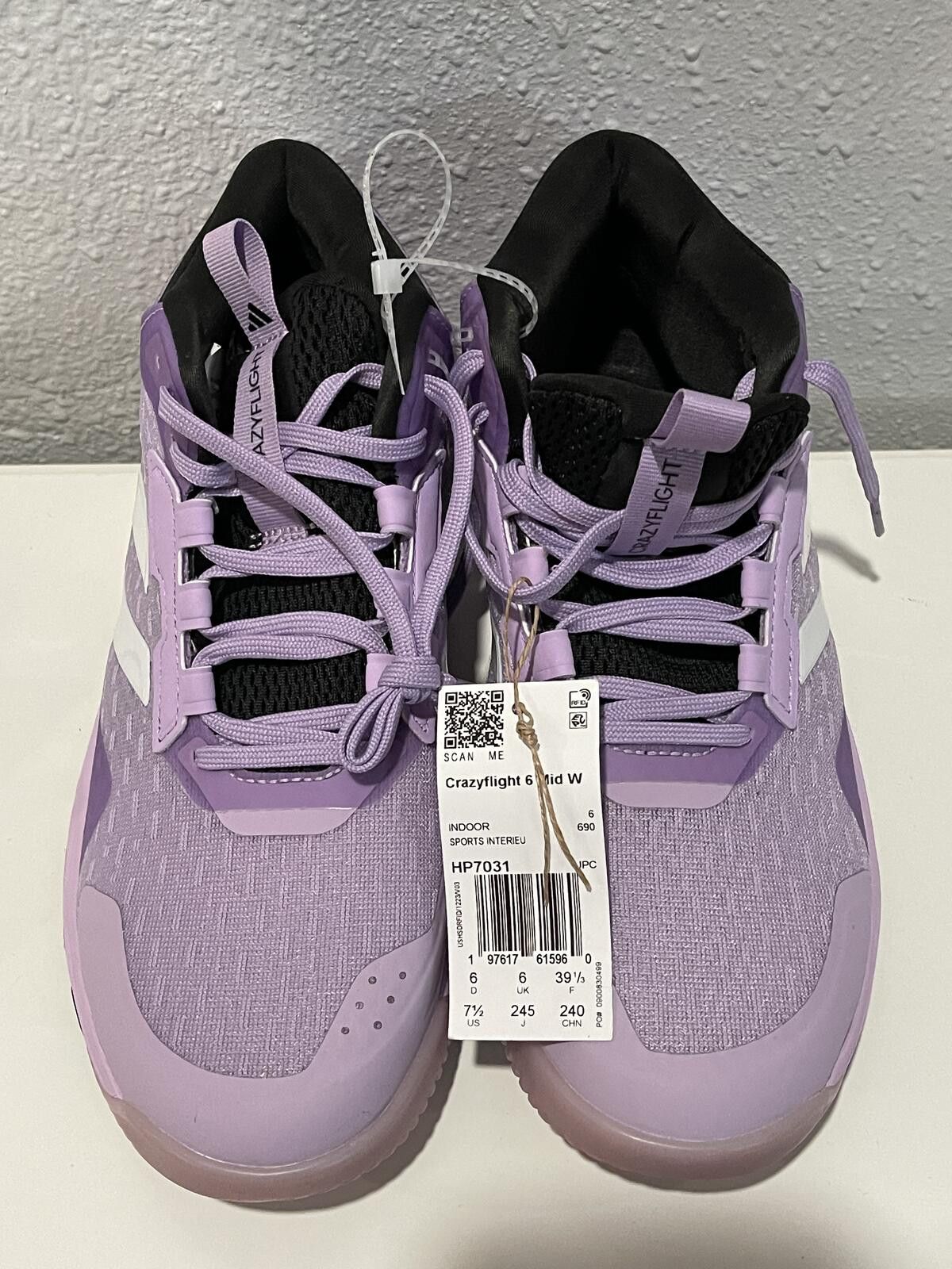 Adidas Adidas Crazyflight 6 Mid Women's Sport Shoes - New with Tags Size US 7.5 / IT 37.5 - 5 Thumbnail