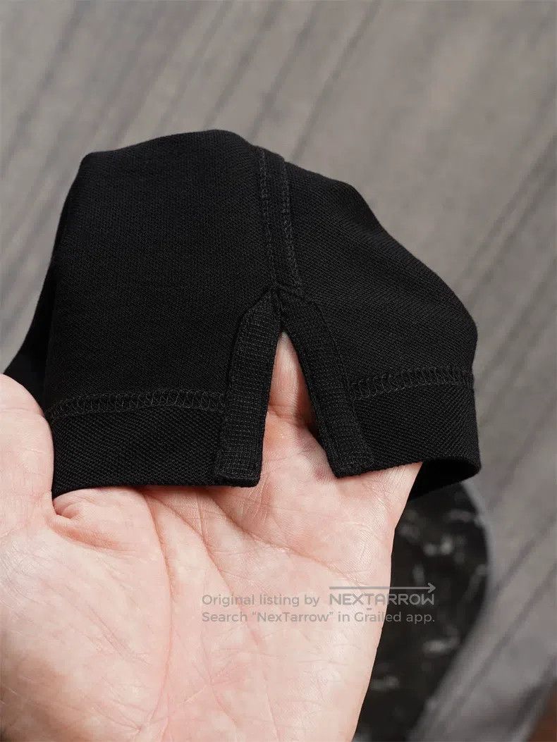 Hermes Hermes Black Pique Cotton Short Sleeve Size US L / EU 52-54 / 3 - 6 Thumbnail