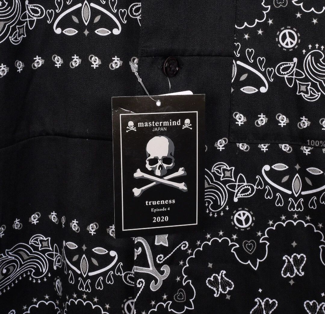Mastermind Japan mmj bandana panel long sleeve floral shirt Size US S / EU 44-46 / 1 - 4 Thumbnail