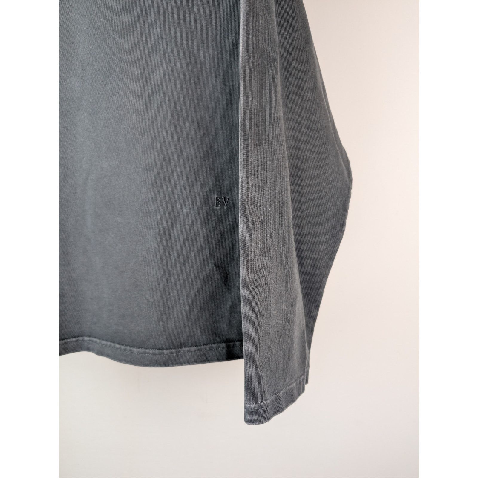 Bottega Veneta o1rshd1 Washed Out Japanese Jersey Polo Shirt in Grey XL Size US XL / EU 56 / 4 - 5 Thumbnail