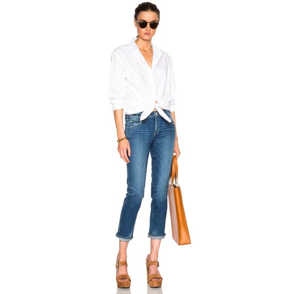 Other AMO Kate Wash Mariner Cropped Lightly Distressed Blue Jeans Size 30" / US 8 / IT 44 - 1 Thumbnail