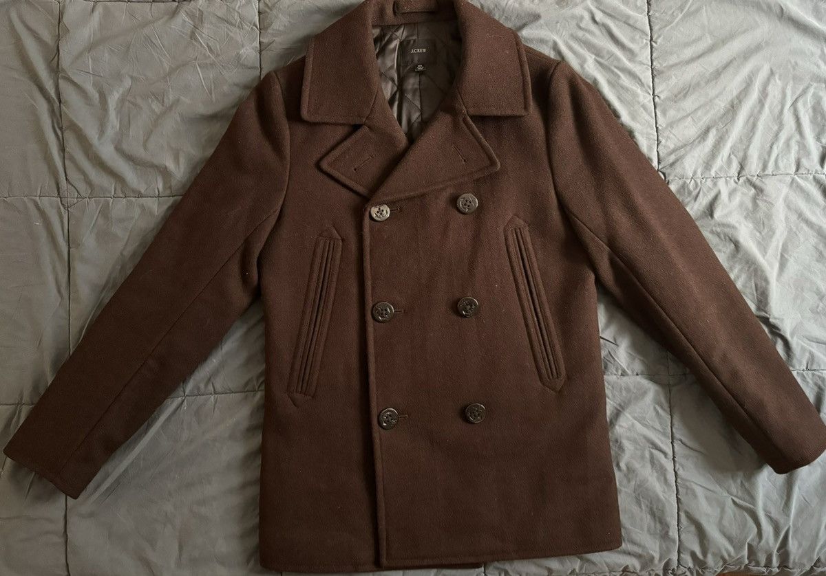 image of J Crew J. Crew Peacoat in Brown, Men's (Size XS)