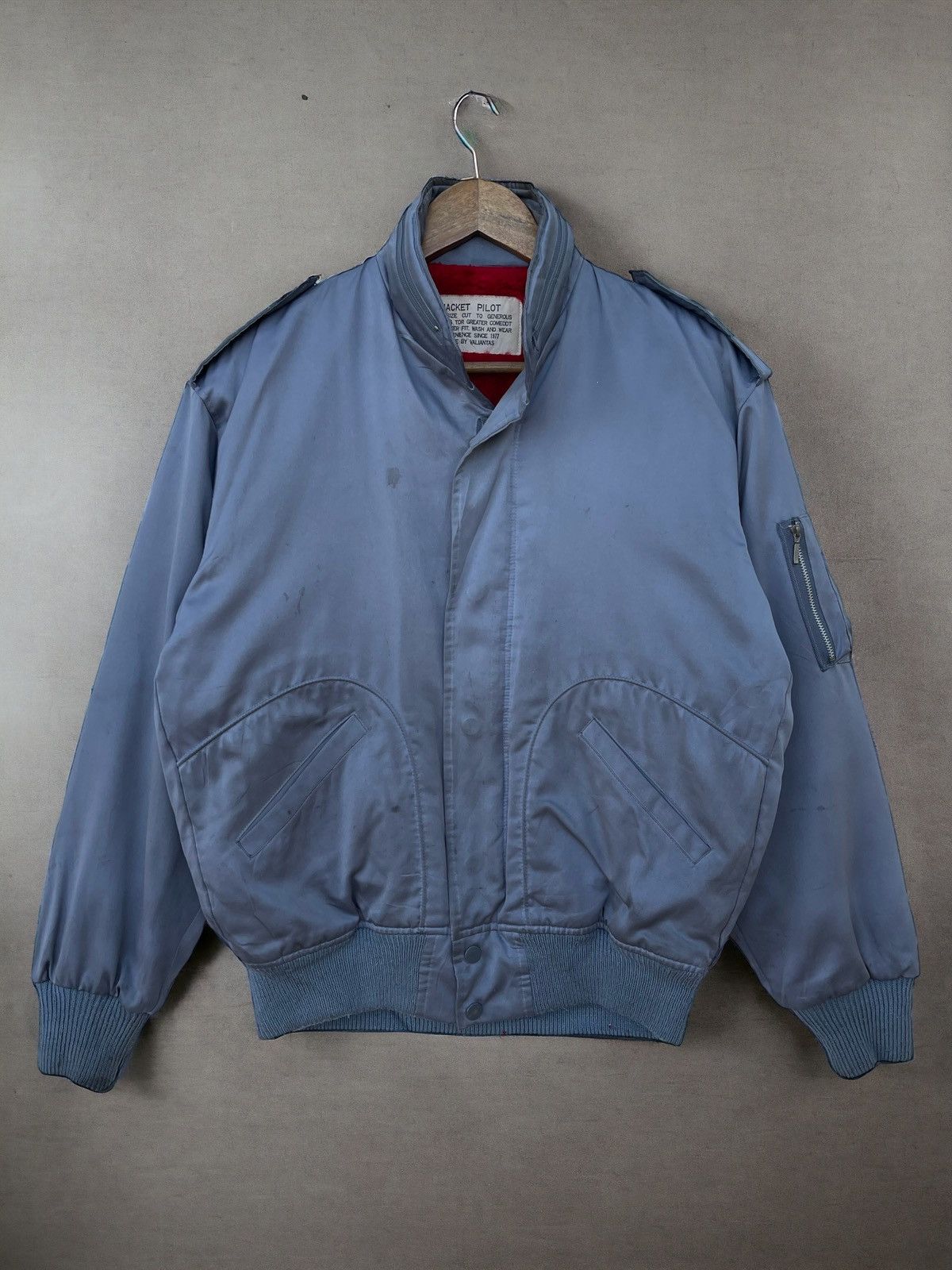 Vintage 🔥Vintage Us Military Satin Flight Pilot Bomber Jacket Size US S / EU 44-46 / 1 - 1 Thumbnail