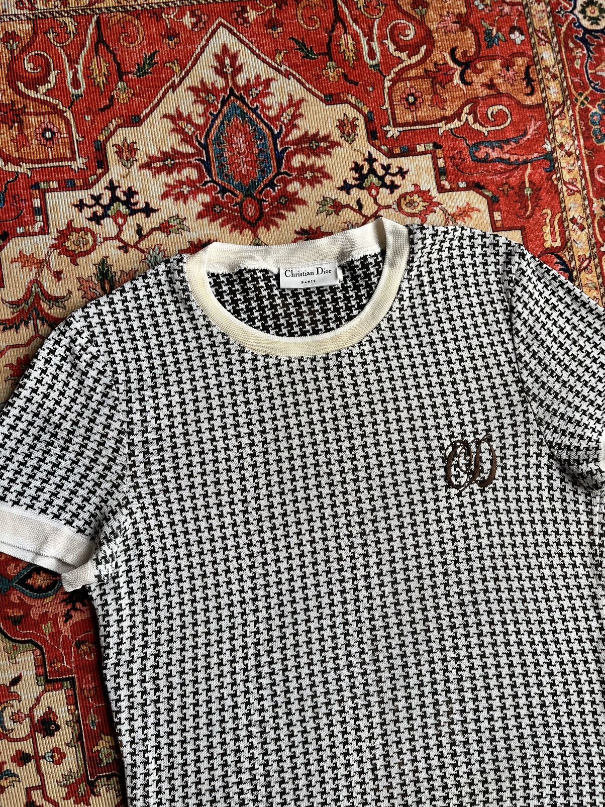 Dior Christian Dior Monogram Knit T-Shirt XS Size XS / US 0-2 / IT 36-38 - 3 Thumbnail