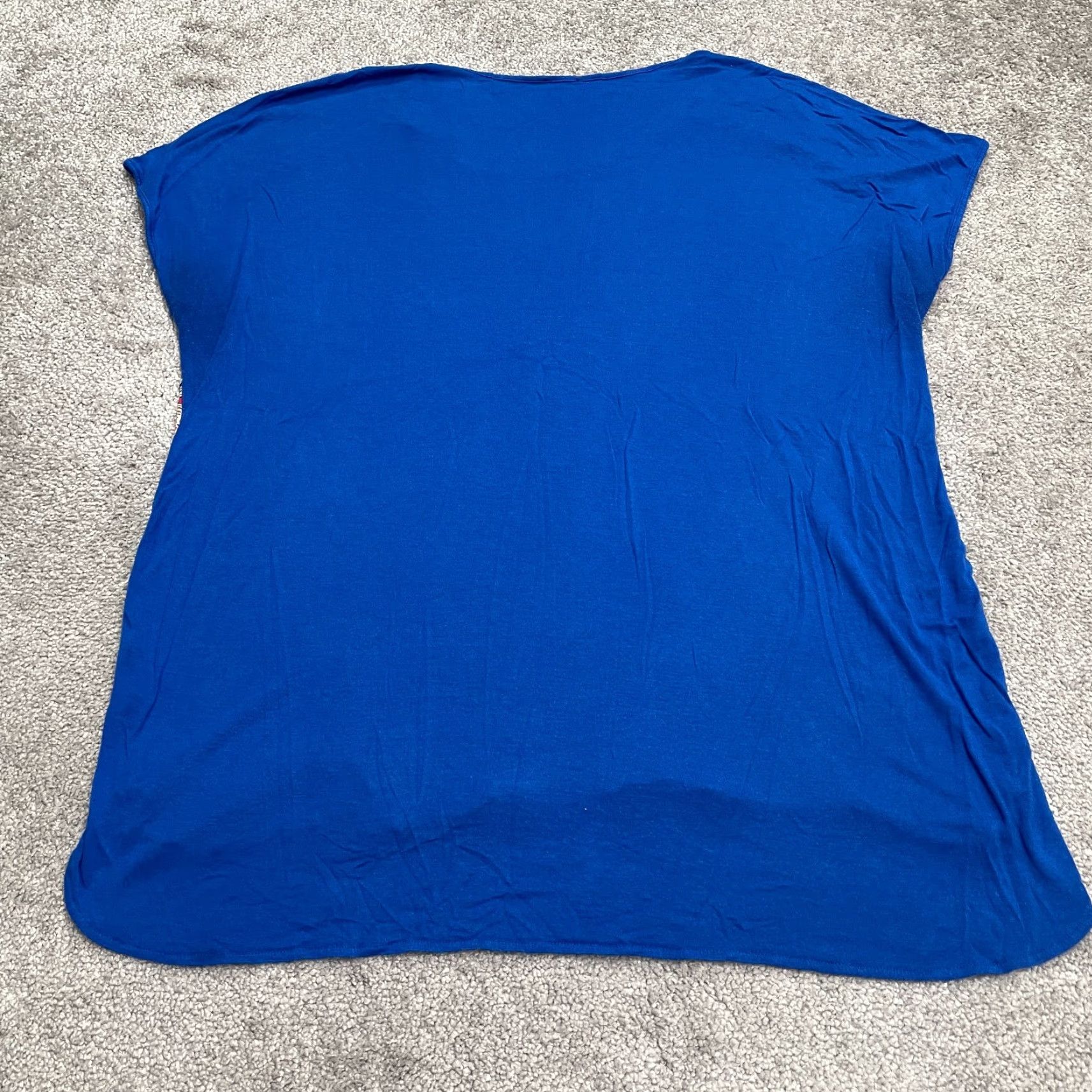 Vintage Unbranded Aztec Geometric Sleeveless Blue Knit Blouse Women's L Top Casual Shirt Cap Sleeve Modern Bohemian Skin Size L / US 10 / IT 46 - 2 Thumbnail