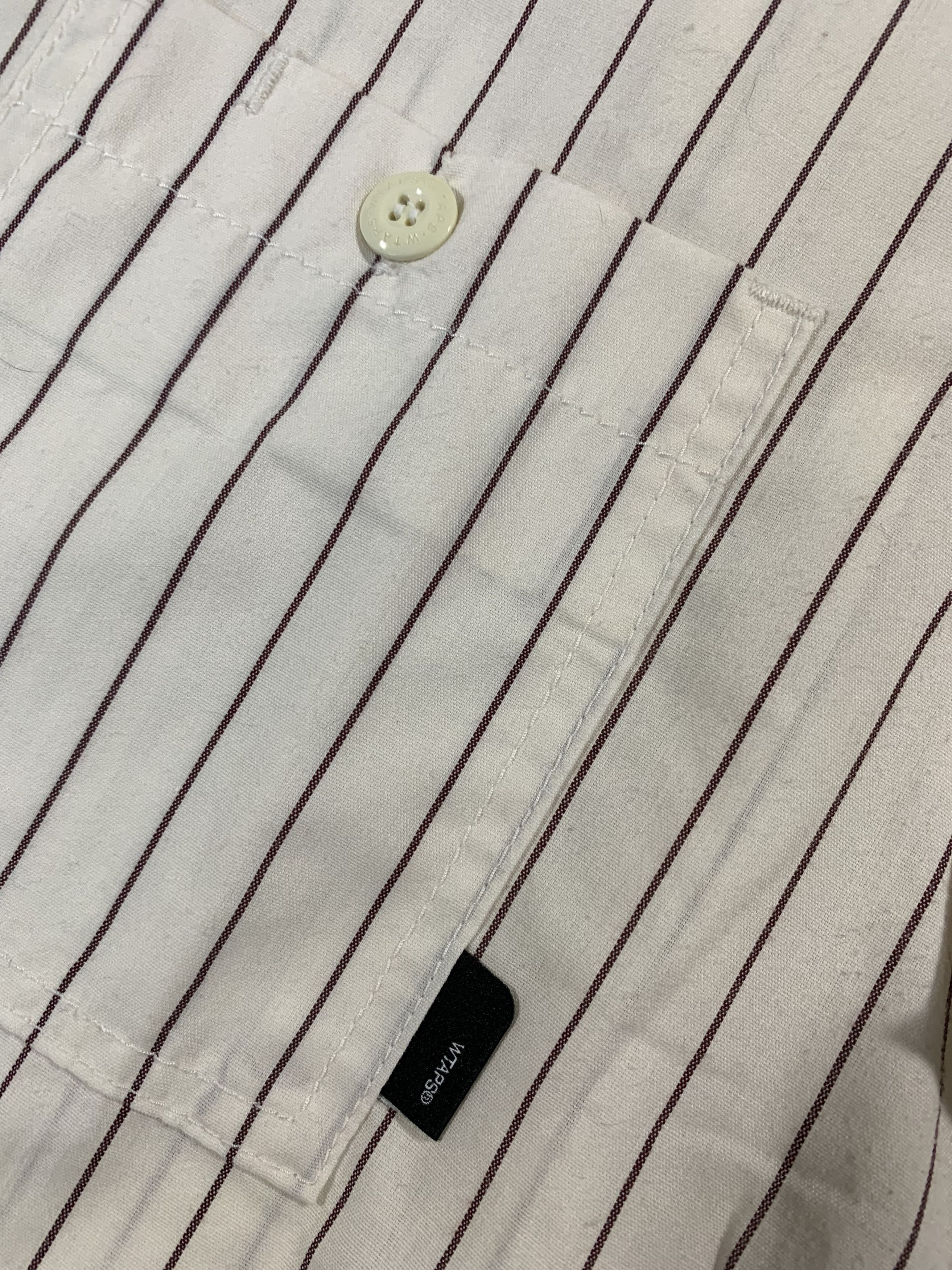 Wtaps SS12 Better Than Yesterday Striped Mechanic Patch Shirt Size US M / EU 48-50 / 2 - 5 Thumbnail