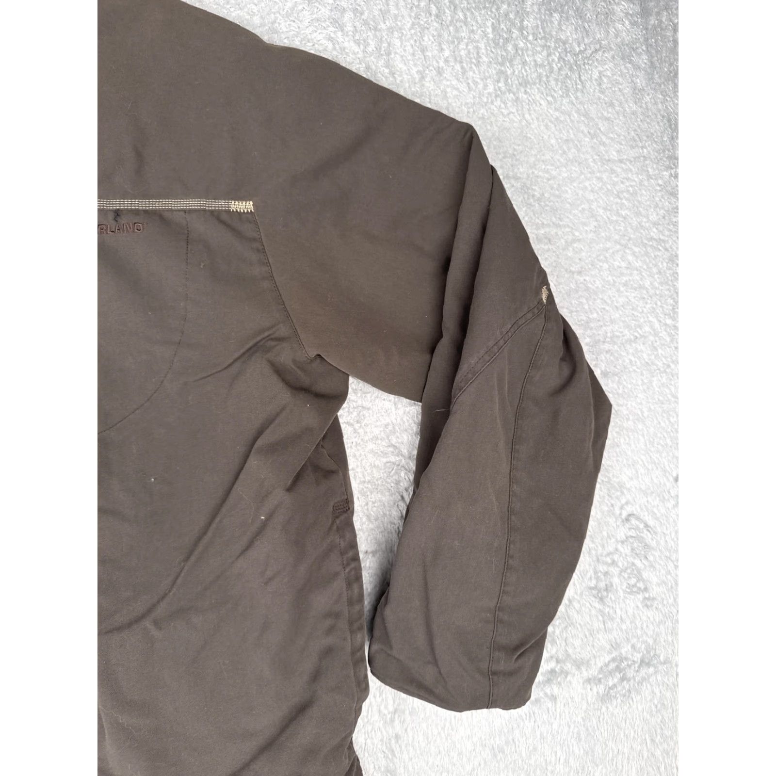 Timberland Timberland Jacket Mens 2XL Brown Canvas Quilted Lined Full Zip Workwear Outdoor Windbreaker Size US XXL / EU 58 / 5 - 4 Thumbnail