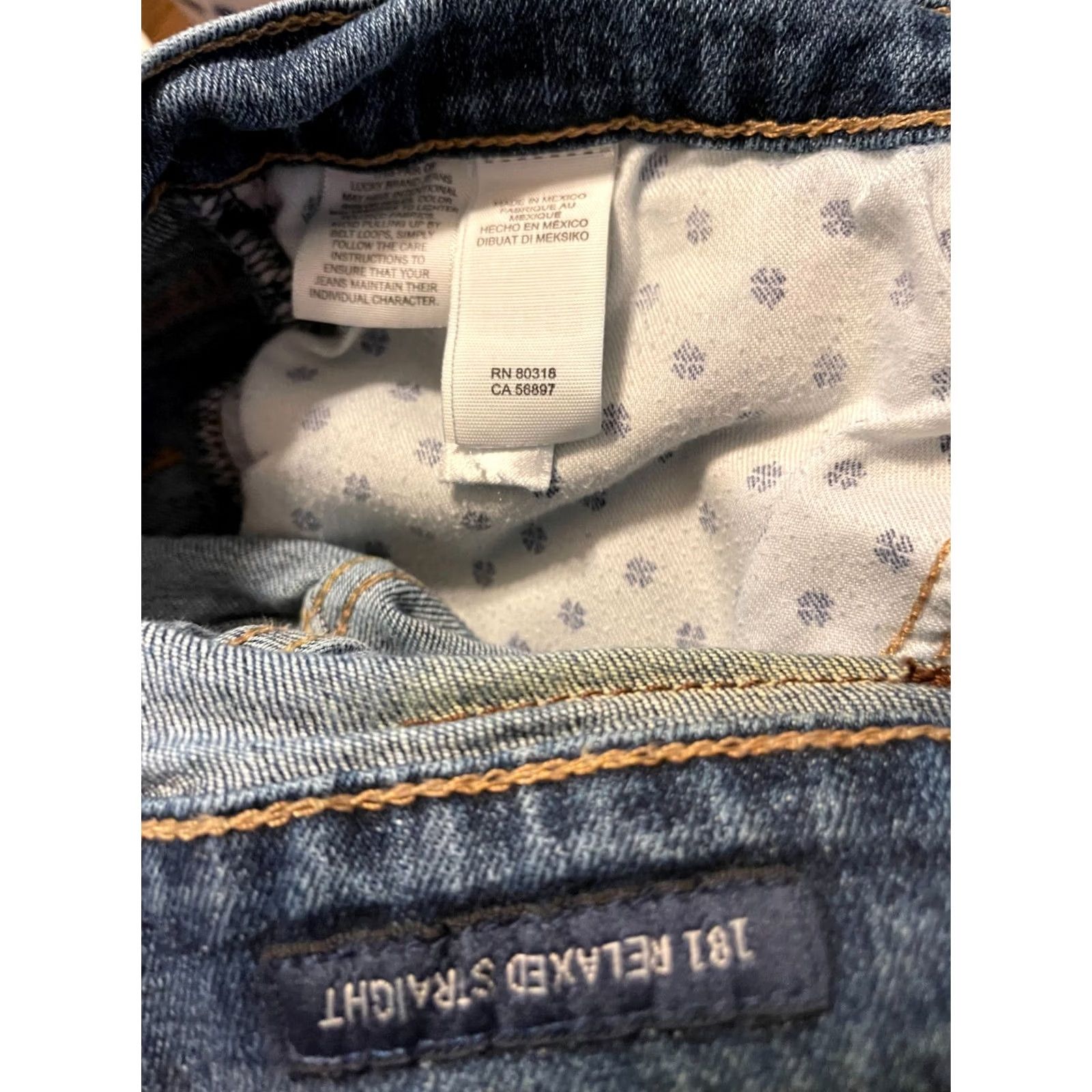 Lucky Brand Lucky Brand Jeans Men's 36x30 Medium Wash Blue Denim 181 Original Straight Size US 36 / EU 52 - 6 Thumbnail