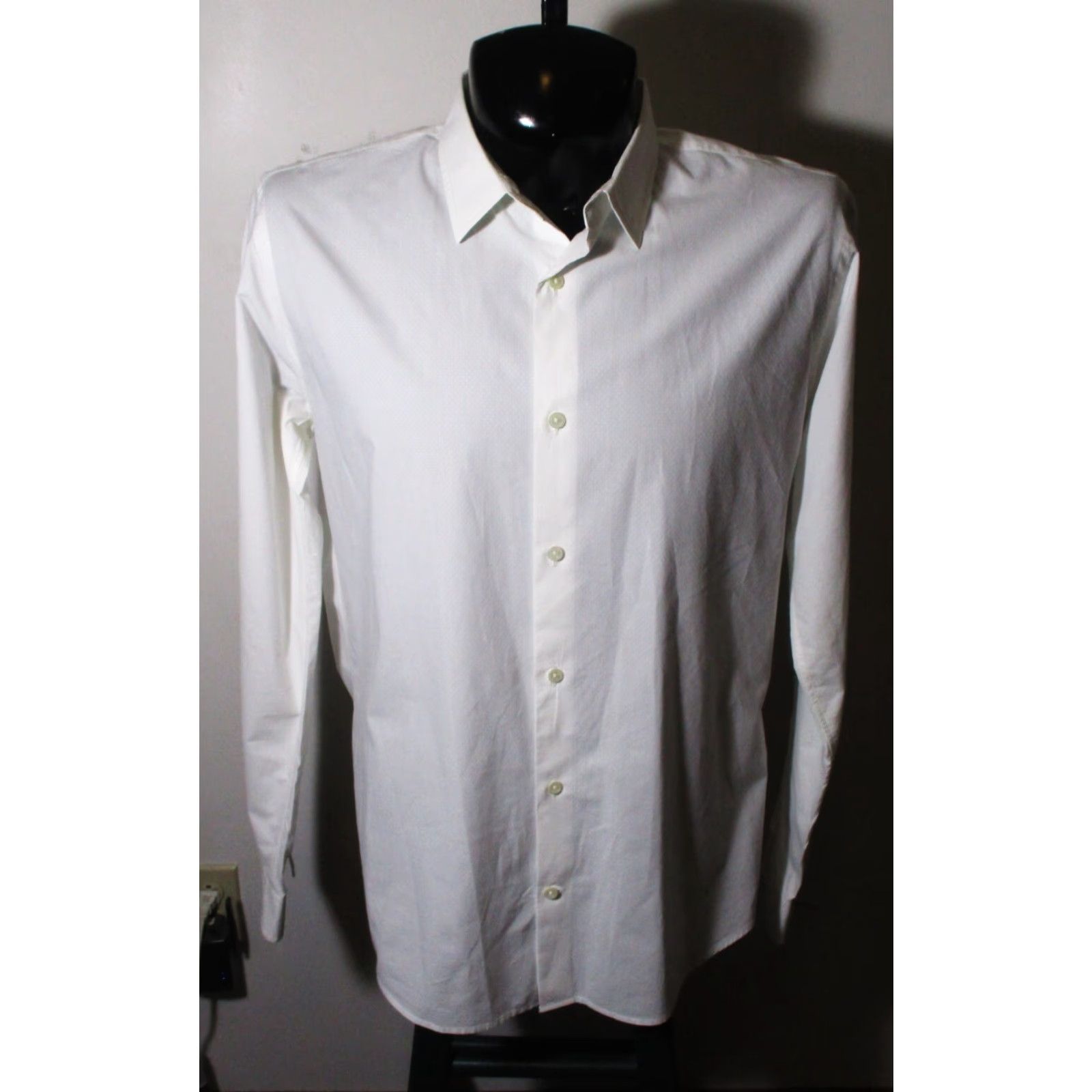Vince Vince White Long Sleeve Button Shirt Men's XL Size US XL / EU 56 / 4 - 2 Thumbnail