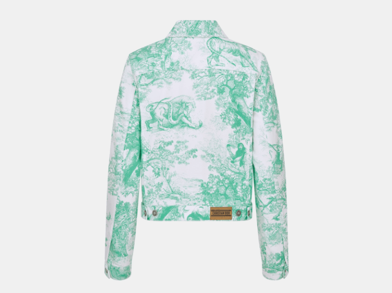 Dior o1w1db11225 422V11 Jacket in White/Aquamarina Size XS / US 0-2 / IT 36-38 - 2 Thumbnail