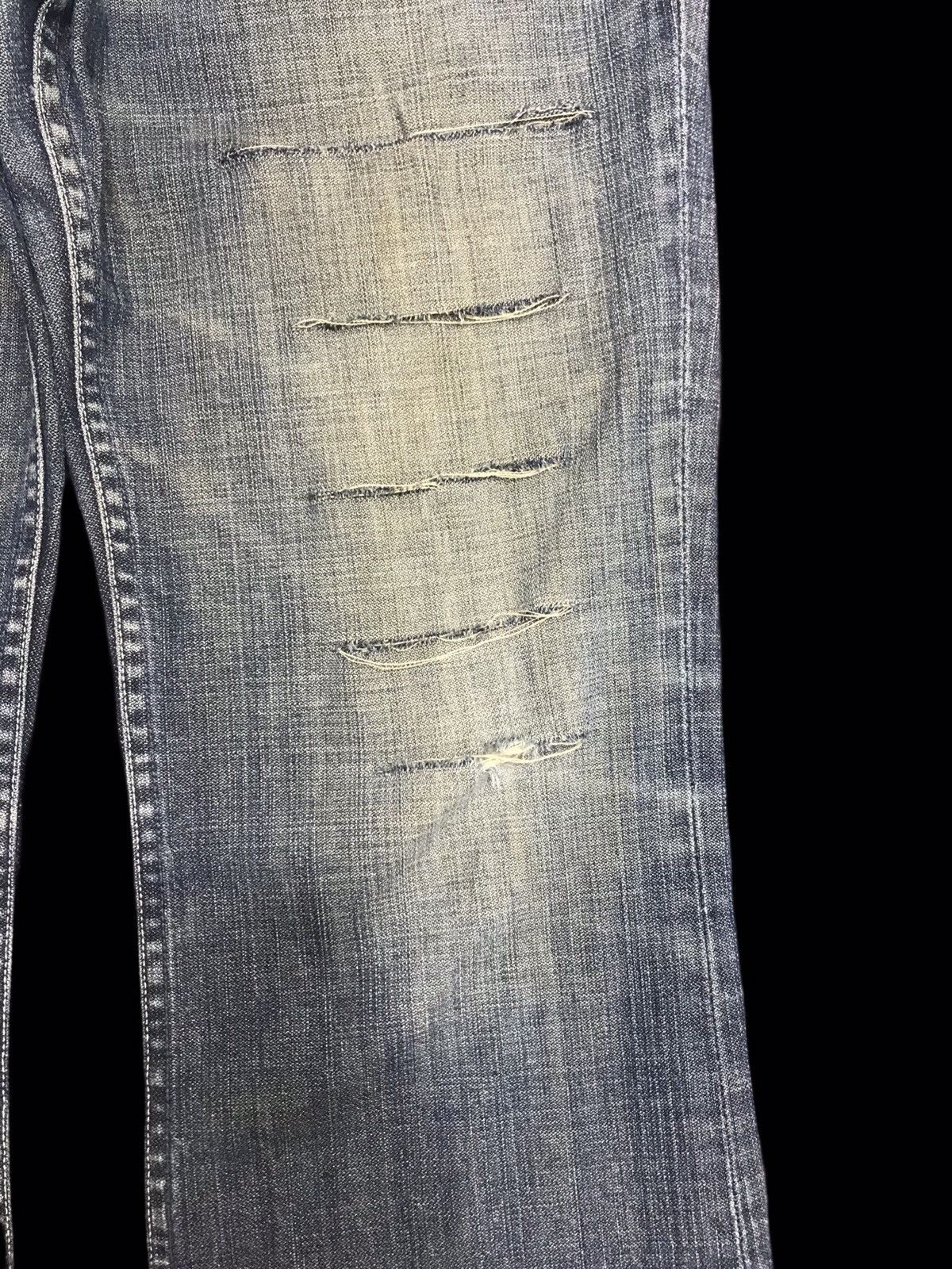 Levi's 💥THRASHED💥VTG Levis 517 Flare Thrashed Denim F366 Size US 31 - 5 Thumbnail