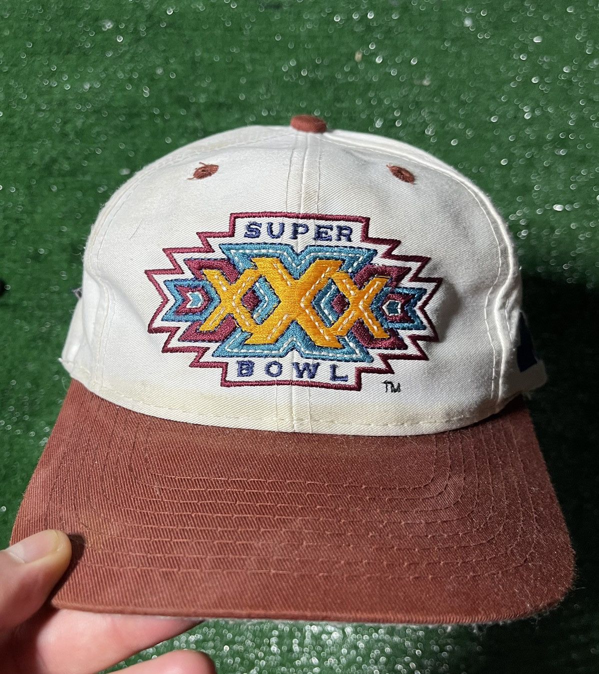 image of Logo 7 x Nfl ‘Dallas Cowboys X Pittsburgh Steelers Super Bowl Xxx’ Hat in White, Men's