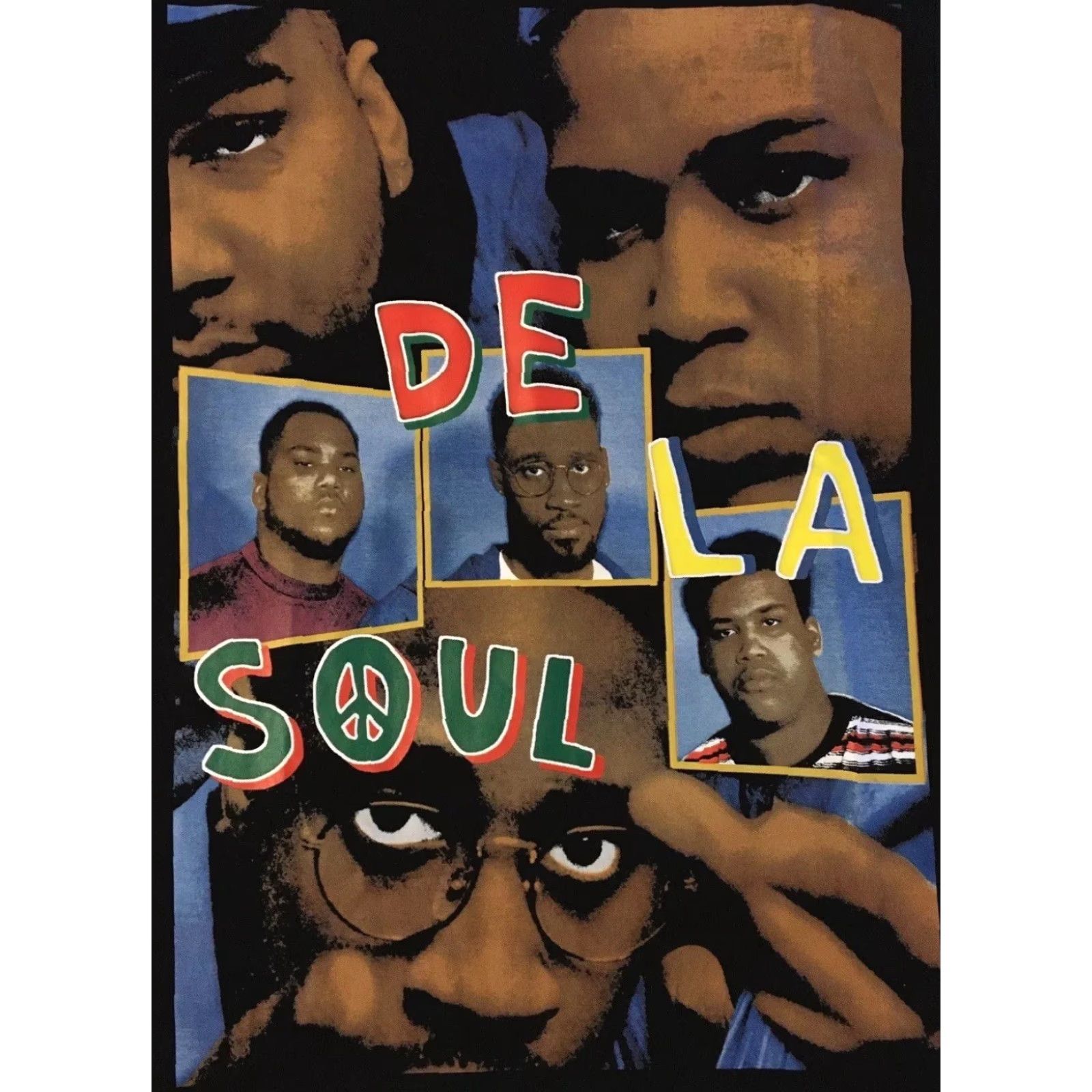 Vintage Nostalgtees De La Soul Modern Boot All Over Print Shirt XL Black Hip Hop Tee Concert 2pac 80s 90s Rap Tee Men Mens Size US XL / EU 56 / 4 - 3 Thumbnail