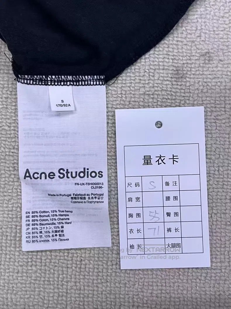 Acne Studios Acne Studios 1996 series letter print round neck short sle Size US S / EU 44-46 / 1 - 5 Thumbnail