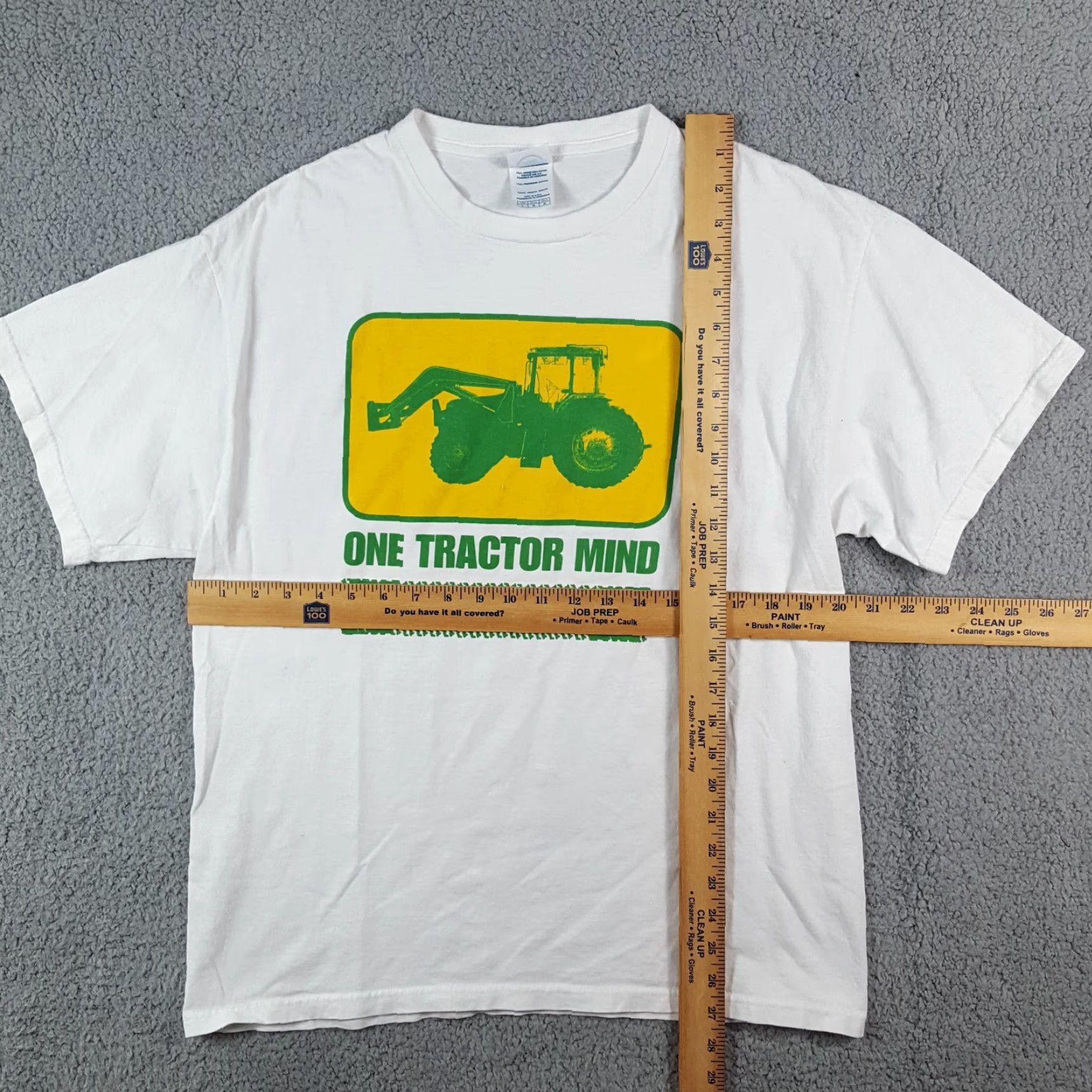 Delta VINTAGE John Deere T-Shirt Men's Large Retro 90s Farm Farmer Cotton Logo White Size US L / EU 52-54 / 3 - 7 Thumbnail