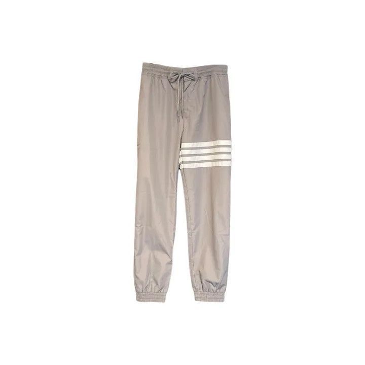 Thom Browne Thom Browne Gray Track Pants with Stripes -2507 Size US 26 / EU 42 - 7 Thumbnail