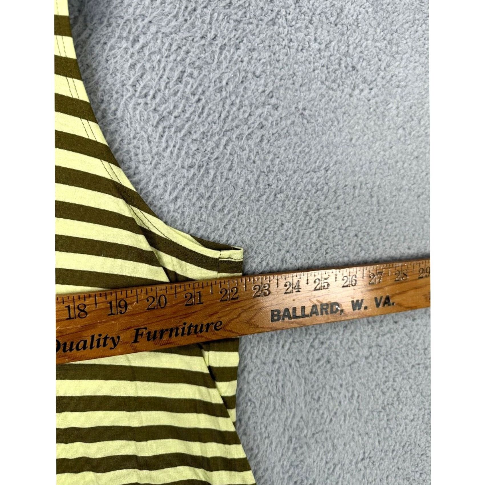 Vintage LOGO Lori Goldstein Shirt Tank Top Womens 1X Plus Yellow Striped Sleeveless Crew Neck NEW Size XL / US 12-14 / IT 48-50 - 7 Thumbnail