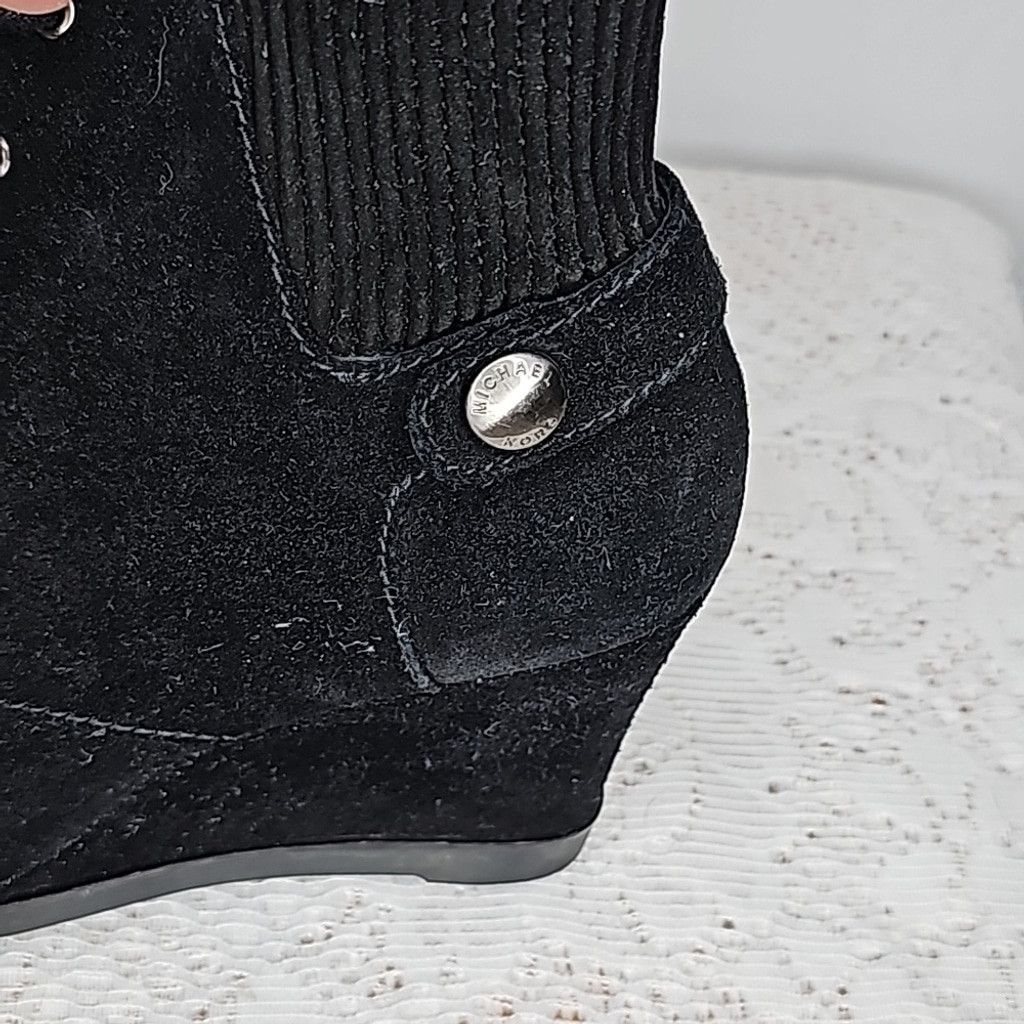 Michael Kors Michael Michael Kors Carrigan leather wedge ankle boots sz 7 Size US 7 / IT 37 - 3 Thumbnail