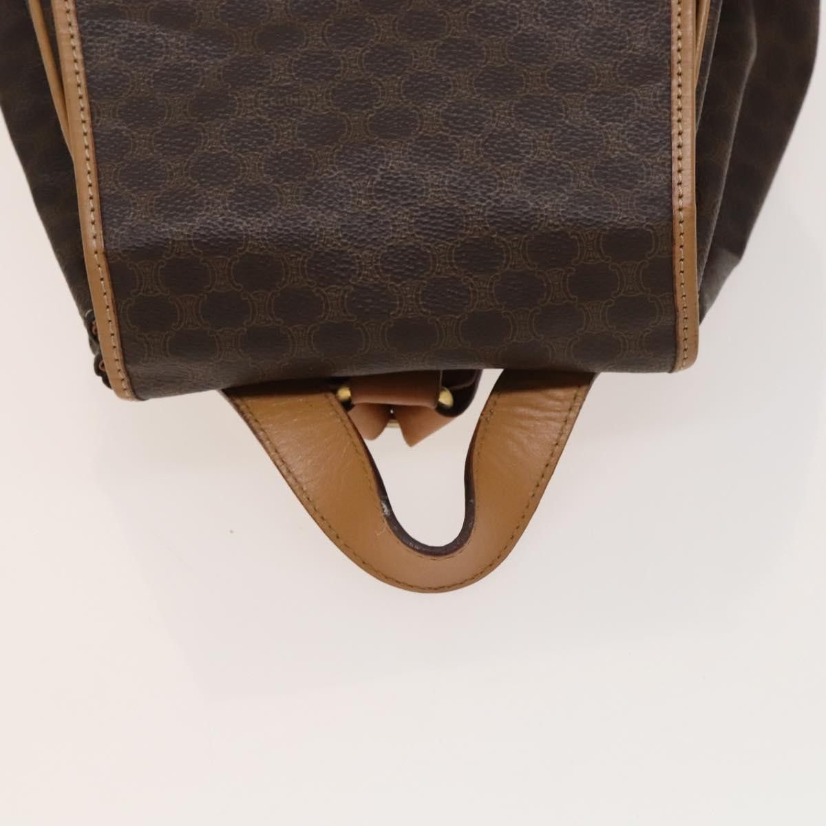 Celine CELINE Macadam Canvas Backpack Pvc Leather Brown Gold Size ONE SIZE - 5 Thumbnail