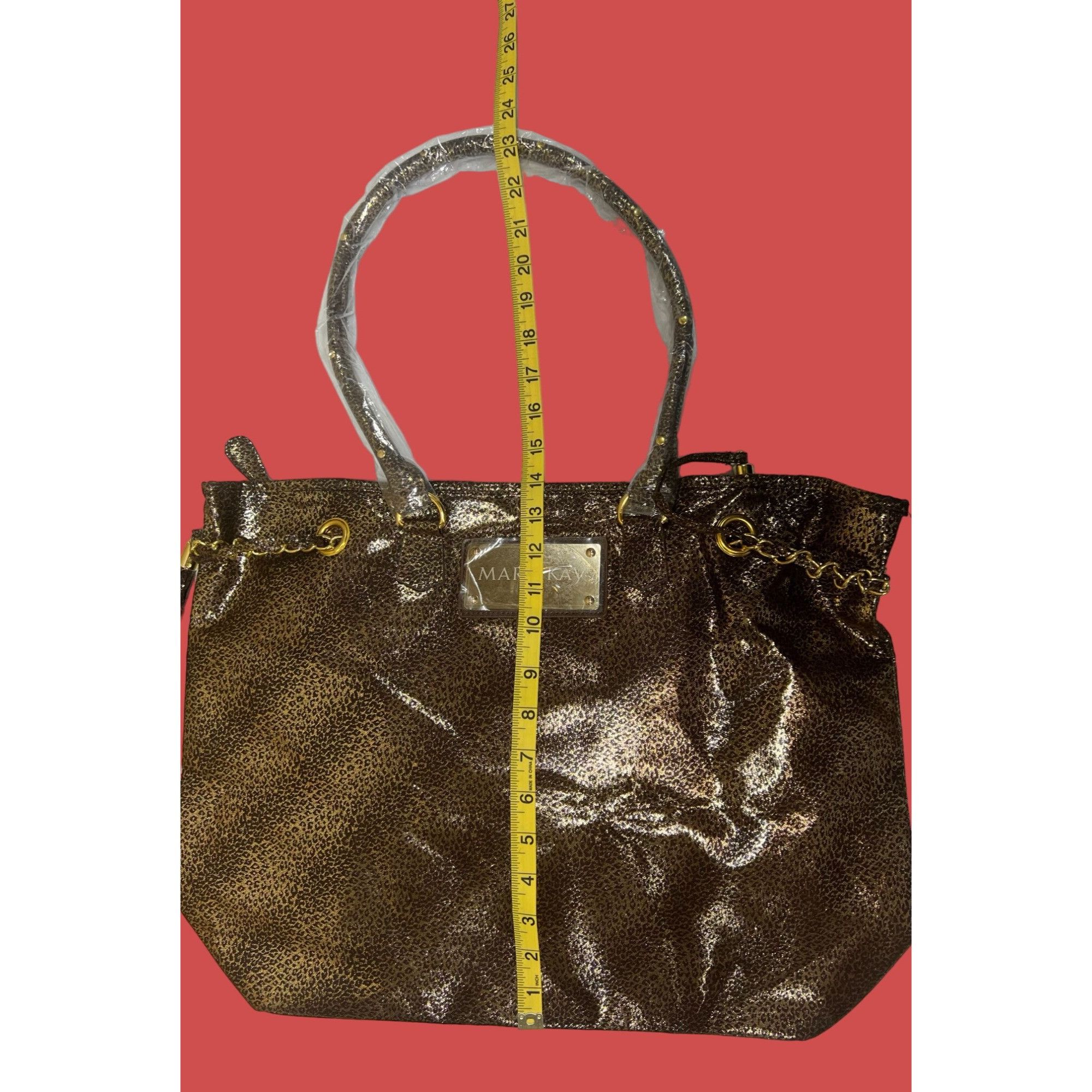 Other Mary Kay - Large Women's Gold Lame Shoulder / Handbag w / Go Size ONE SIZE - 4 Thumbnail