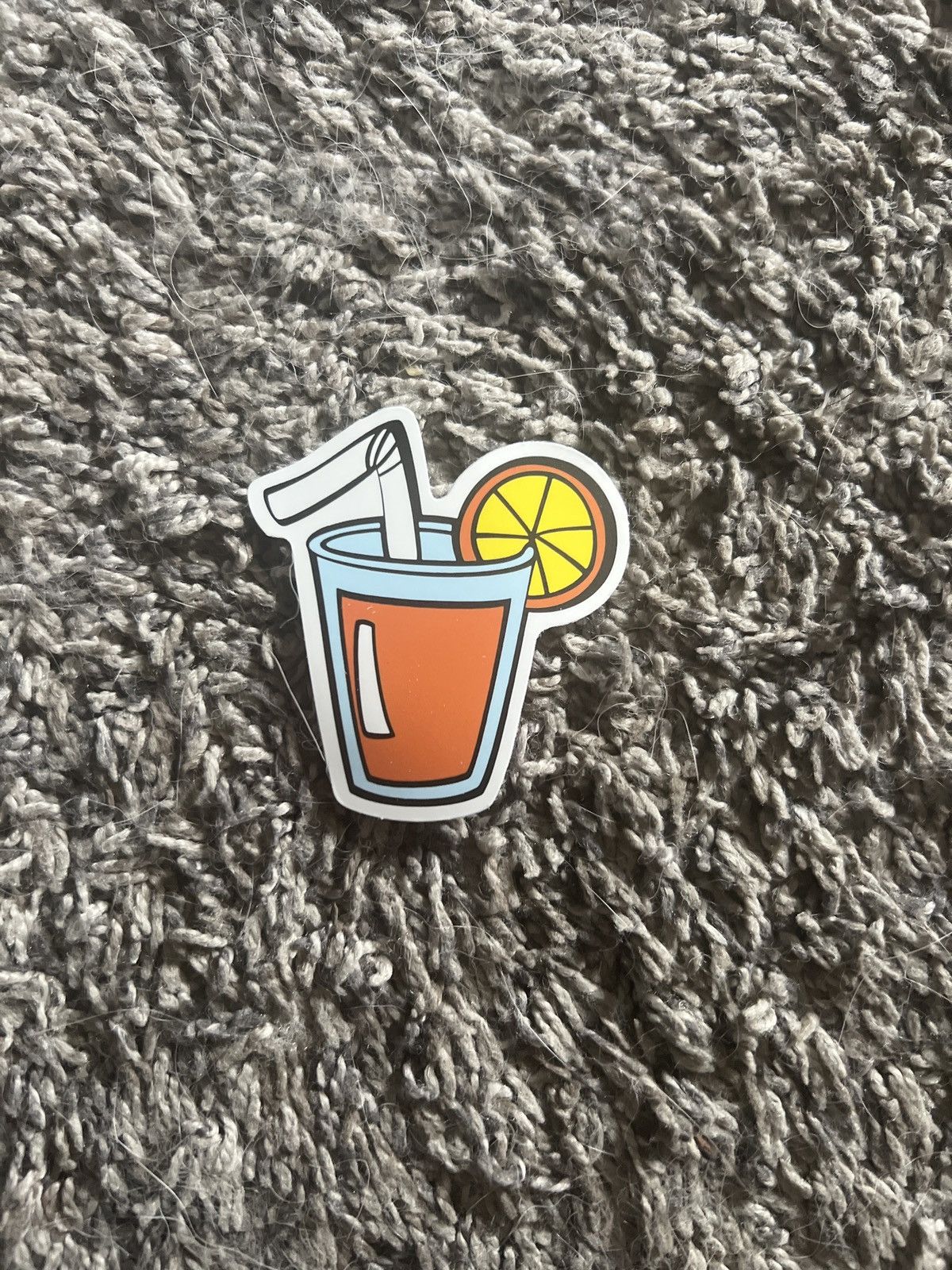 Hypebeast Glass Of Orange Juice Sticker Size ONE SIZE - 1 Thumbnail