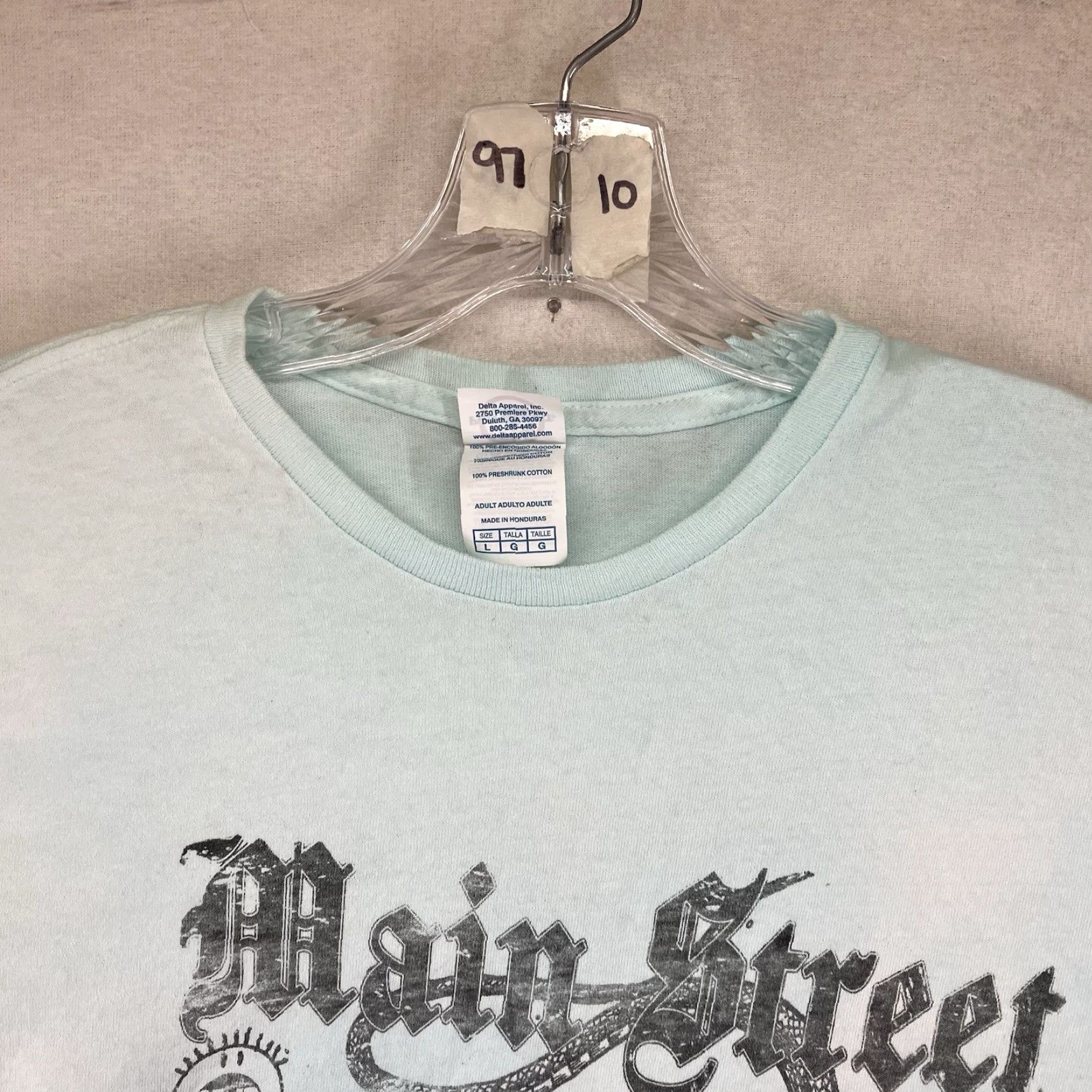 Delta VINTAGE Delta T-Shirt Unisex Adults L Crew Neck Short Sleeve Graphic Print Blue Punk Rock S&M Snakes Skulls Logo Limited Edition Band Merch 2000s Size US L / EU 52-54 / 3 - 5 Thumbnail