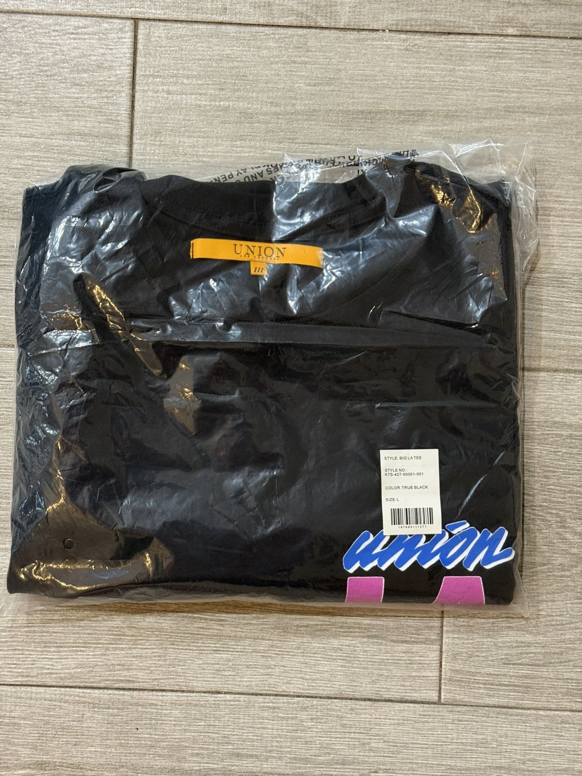 Union LA Men's Union Los Angeles Big LA Tee True Black T-Shirt Large Size US L / EU 52-54 / 3 - 7 Thumbnail