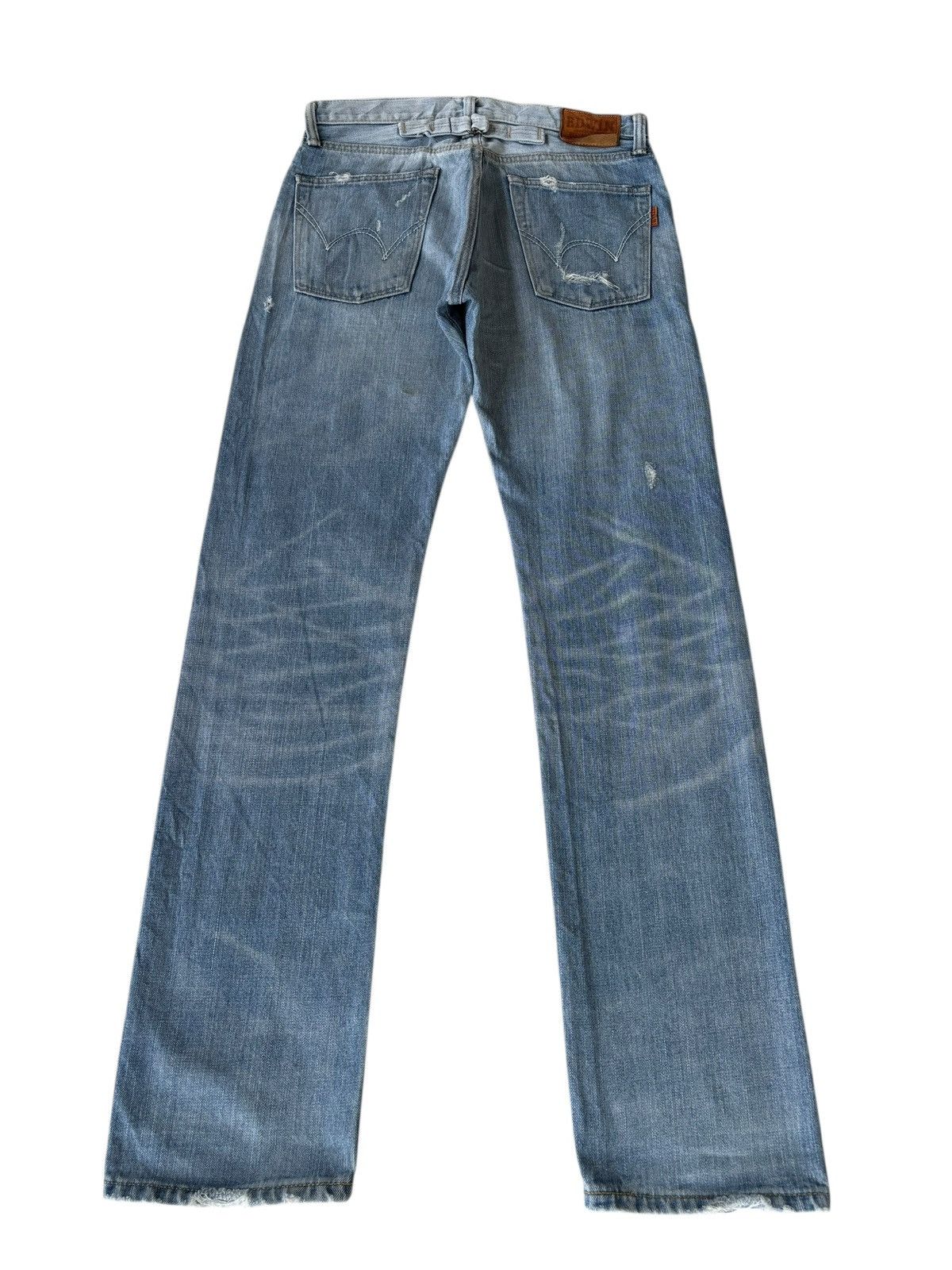 Kapital 💥EDWIN 505zx SELVEDGE DENIM BUCKLE BACK BLUE WASH JEANS Size US 30 / EU 46 - 9 Thumbnail