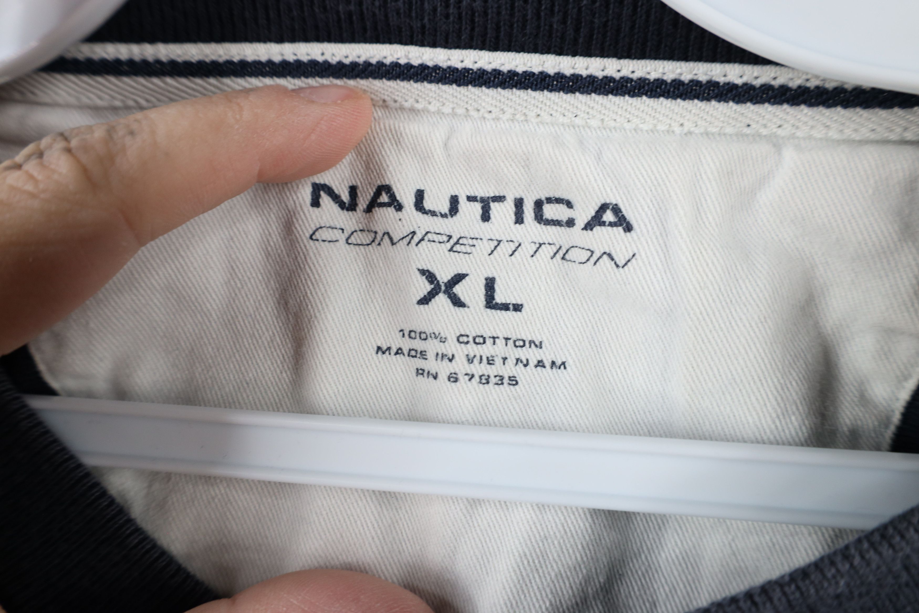 Nautica × Vintage Vintage 90s Nautica Competition Faded Long Sleeve T-Shirt Size US XL / EU 56 / 4 - 8 Thumbnail