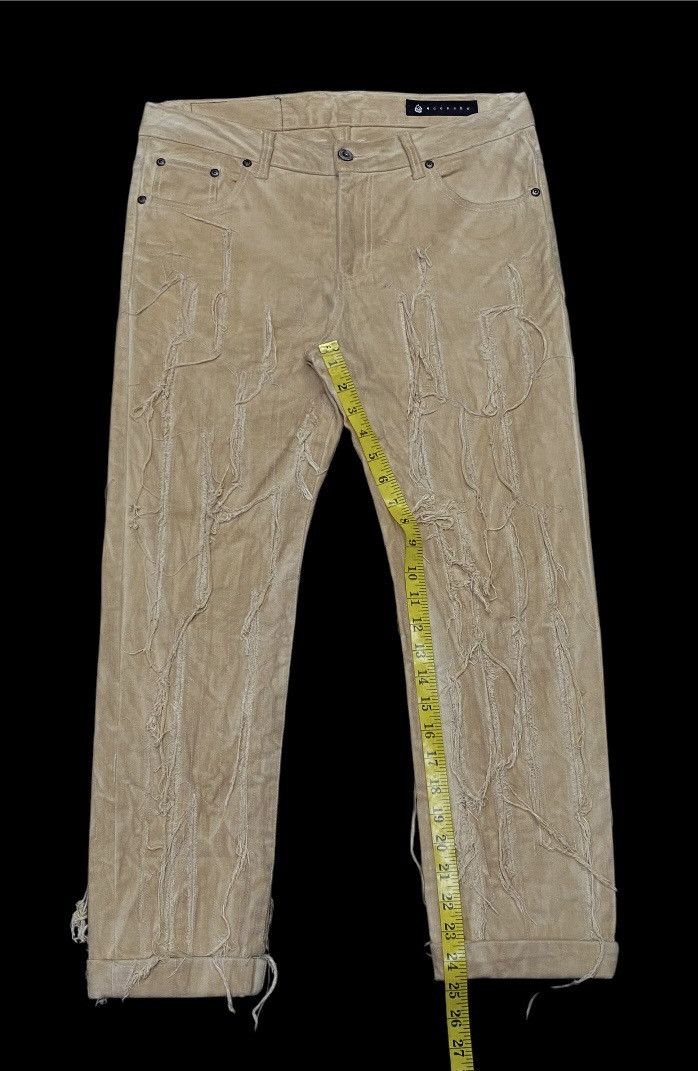 Add × Japanese Brand × Le Grande Bleu (L.G.B.) Add Make Super Striped Destroyed Distressed Cropped Jeans Size US 32 / EU 48 - 17 Thumbnail