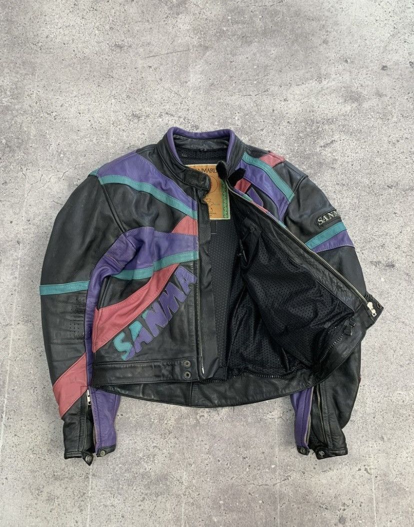 Genuine Leather × Japanese Brand Leather Jacket Vintage Faded Racing Brown Biker Y2K Size US L / EU 52-54 / 3 - 12 Thumbnail