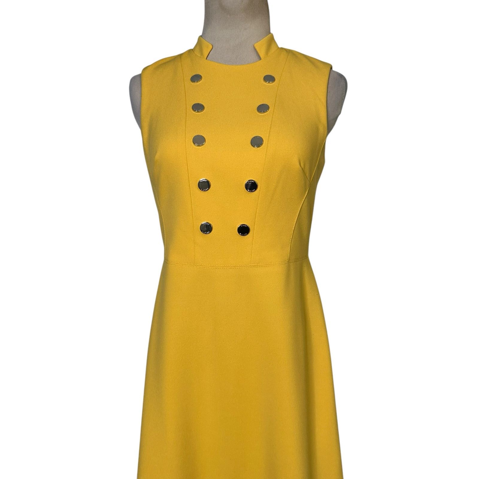 Tommy Hilfiger Tommy Hilfiger yellow crepe summer dress size 2 Size XS / US 0-2 / IT 36-38 - 18 Thumbnail