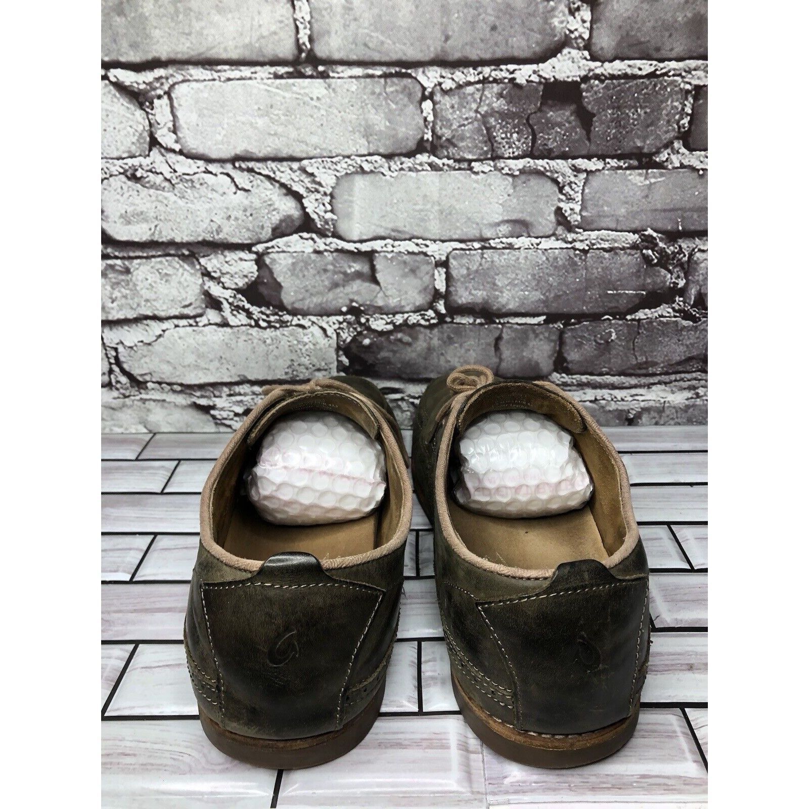 Olukai Olukai Honolulu Lace Olive Green Leather Casual Oxfords Shoe Size US 10 / EU 43 - 4 Thumbnail