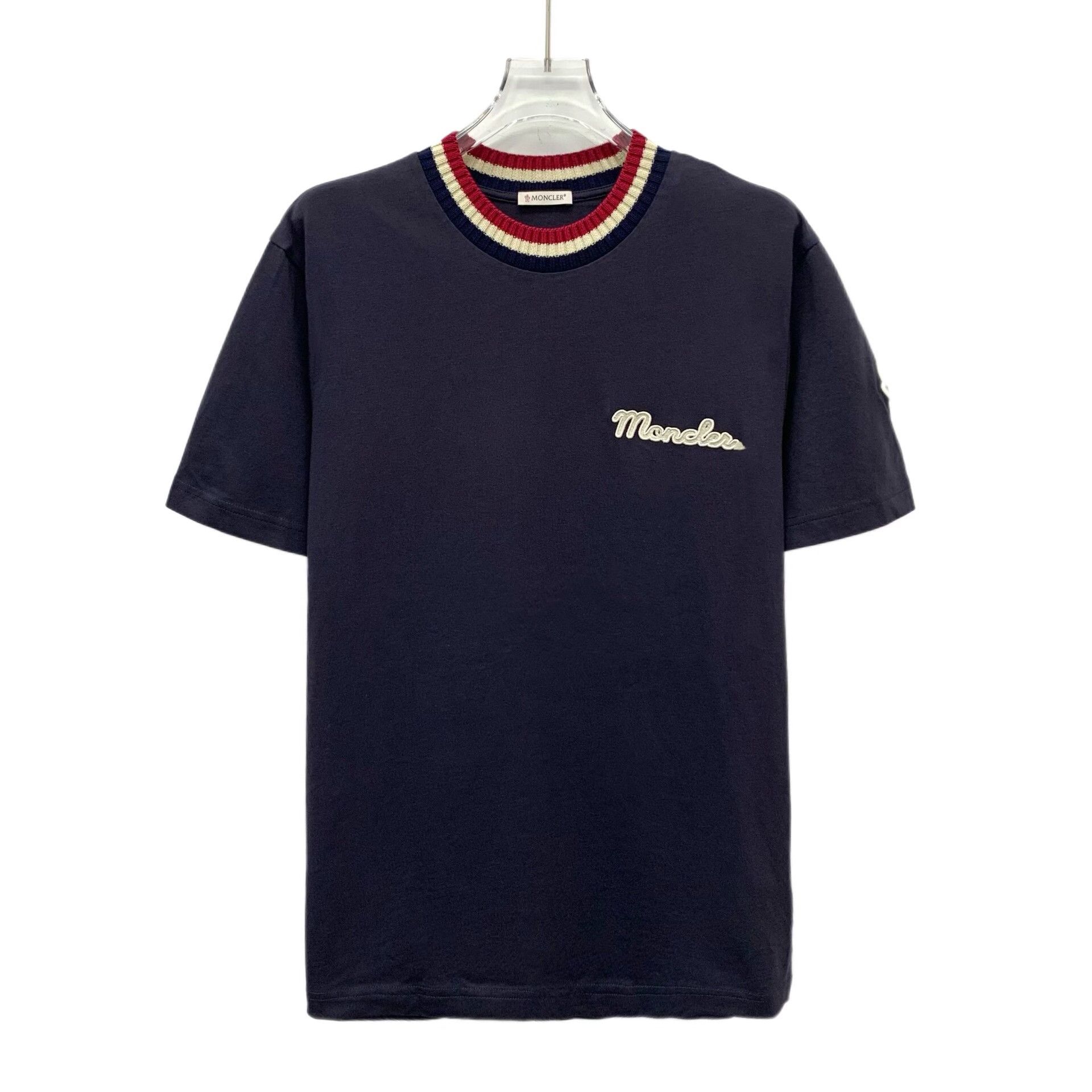 Moncler Moncler Cotton Blue T-Shirt M Women Size M / US 6-8 / IT 42-44 - 1 Thumbnail