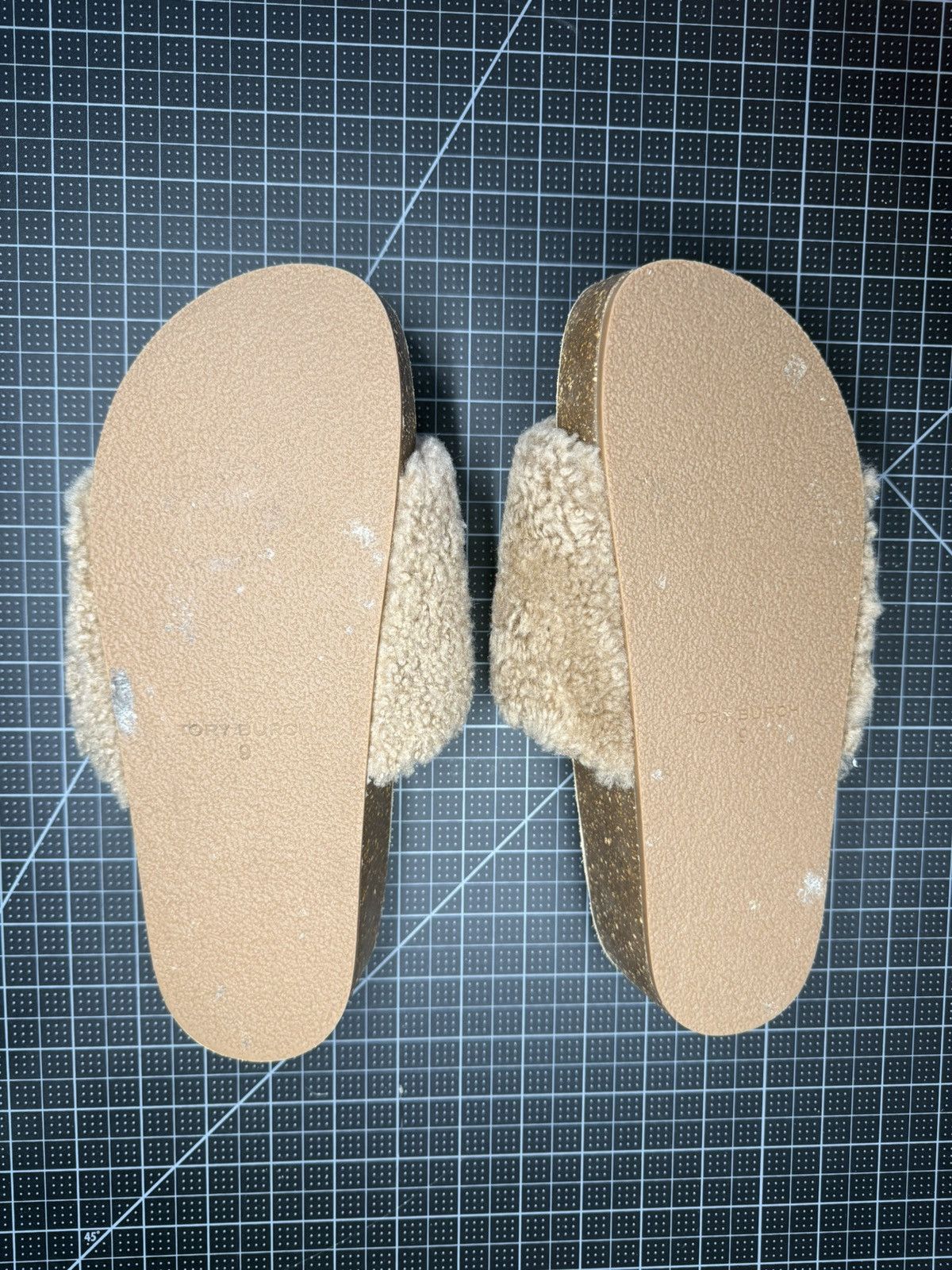 Tory Burch Tory Burch T Sherling Flatform Cork Sandals Slides Size US 9 / IT 39 - 2 Thumbnail