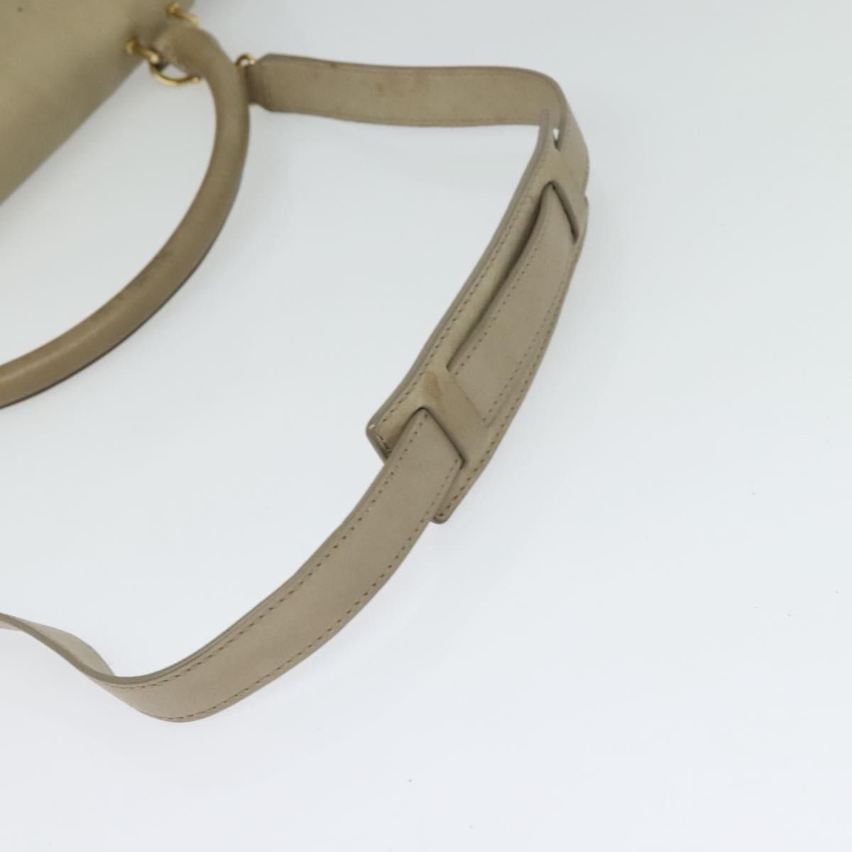 Celine CELINE Trapeze Hand Bag Leather Suede Beige Black Gold Size ONE SIZE - 9 Thumbnail