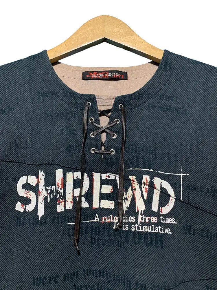 Japanese Brand Y2k Slash Number double layer laces up AOP iconic vintage Size US M / EU 48-50 / 2 - 3 Thumbnail