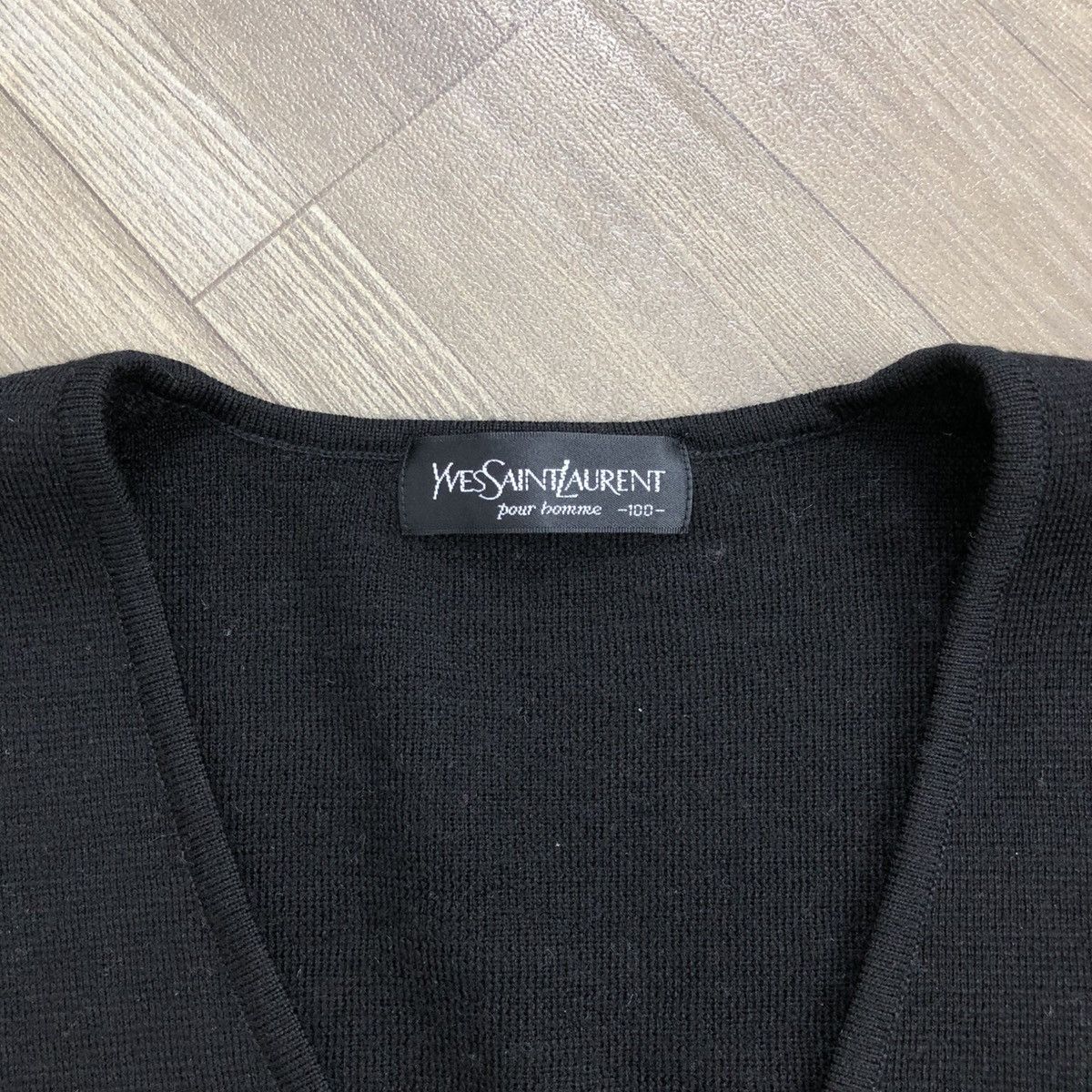 Vintage × Yves Saint Laurent Vintage Yves Saint Laurent YSL Italian Designer Black Vest Size XL / US 12-14 / IT 48-50 - 5 Thumbnail