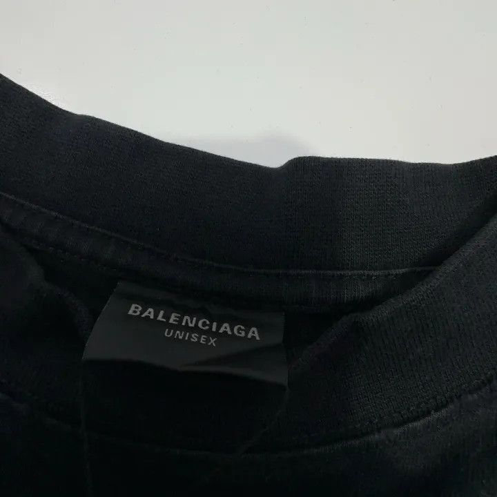 Balenciaga Balenciaga Balenciaga Black Logo Print Short Sleeve TShirt Size US XL / EU 56 / 4 - 2 Thumbnail