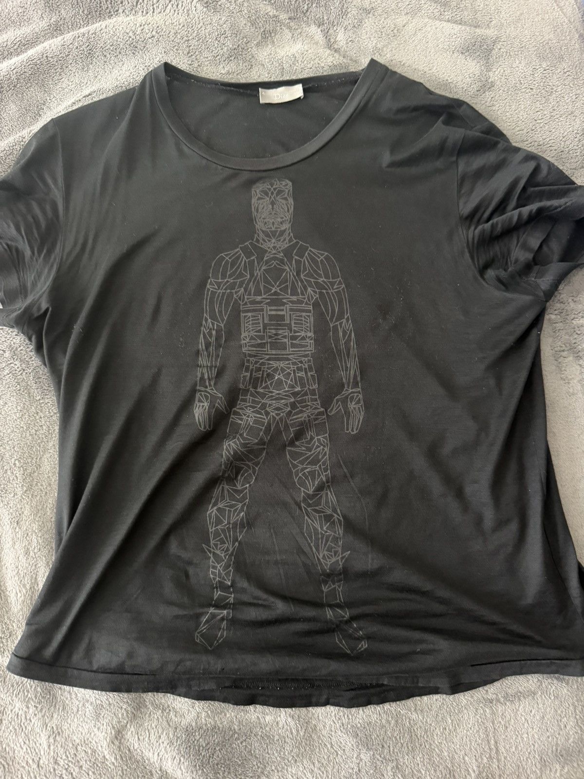 Dior × Hedi Slimane Dior Homme SS07 geometry T-shirt | Grailed
