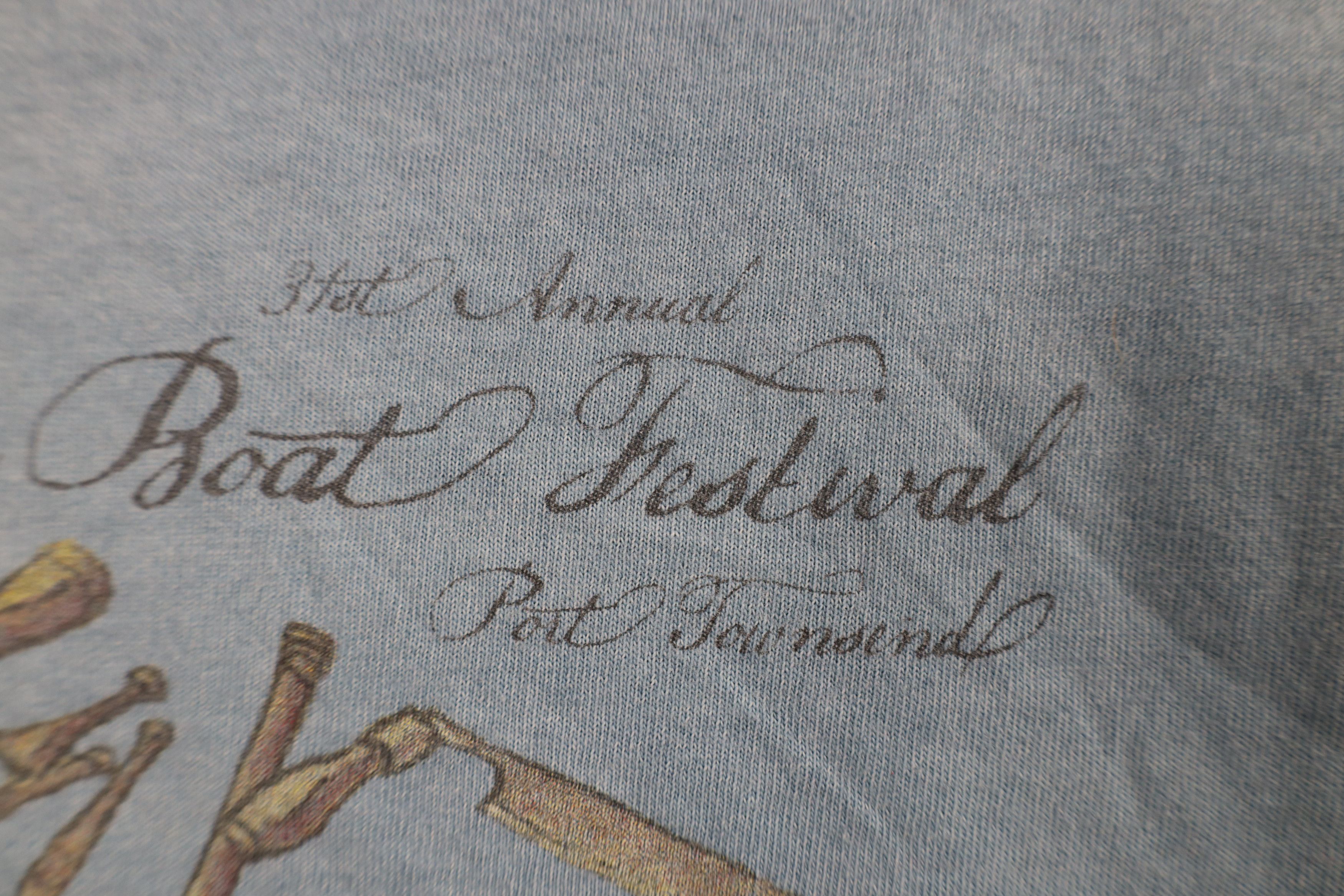 Vintage Vintage Y2K Pigment Dye Long Sleeve T-Shirt Blue Cotton Size US L / EU 52-54 / 3 - 5 Thumbnail