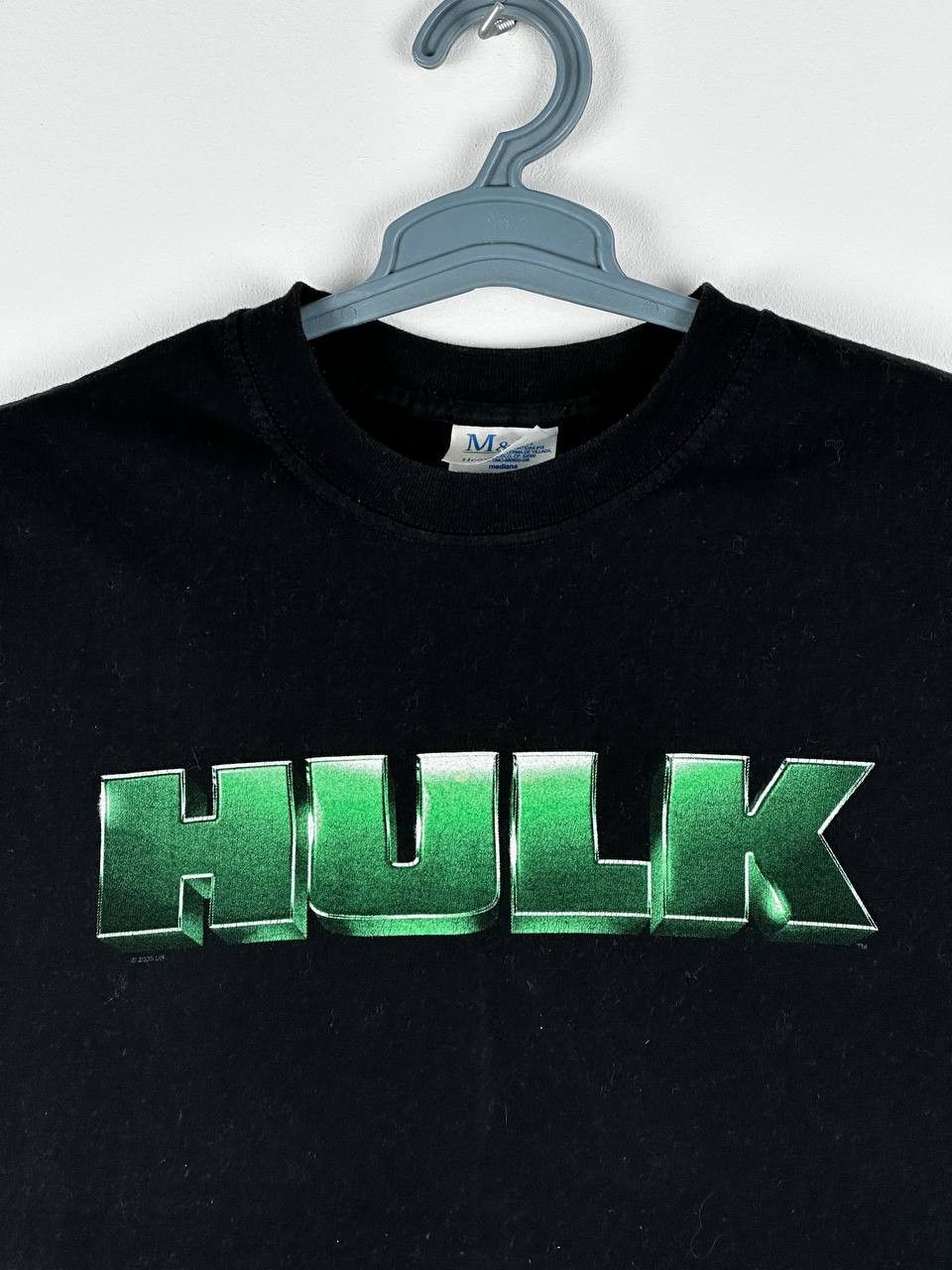 Marvel Comics × Vintage 2003 Hulk Movie Promo Black T Shirt Size US M / EU 48-50 / 2 - 4 Thumbnail
