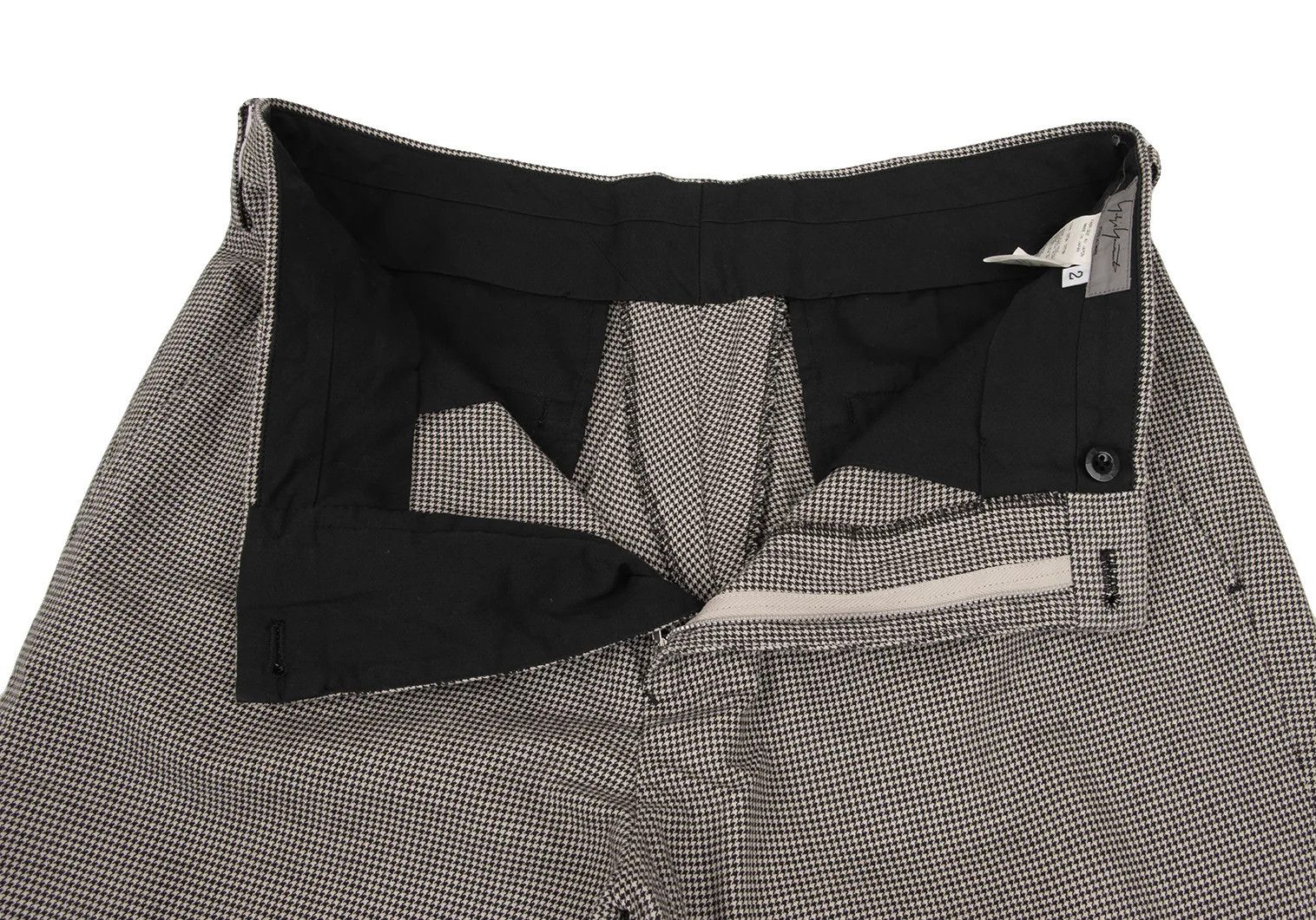 Yohji Yamamoto Yohji Yamamoto Black Houndstooth Stack Pants Size US 32 / EU 48 - 5 Thumbnail