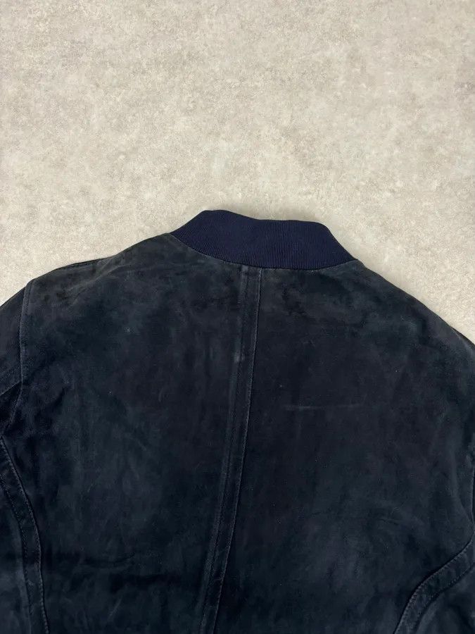 Dolce & Gabbana 2010s Dolce & Gabbana Navy Leather Bomber Jacket Size US M / EU 48-50 / 2 - 6 Thumbnail