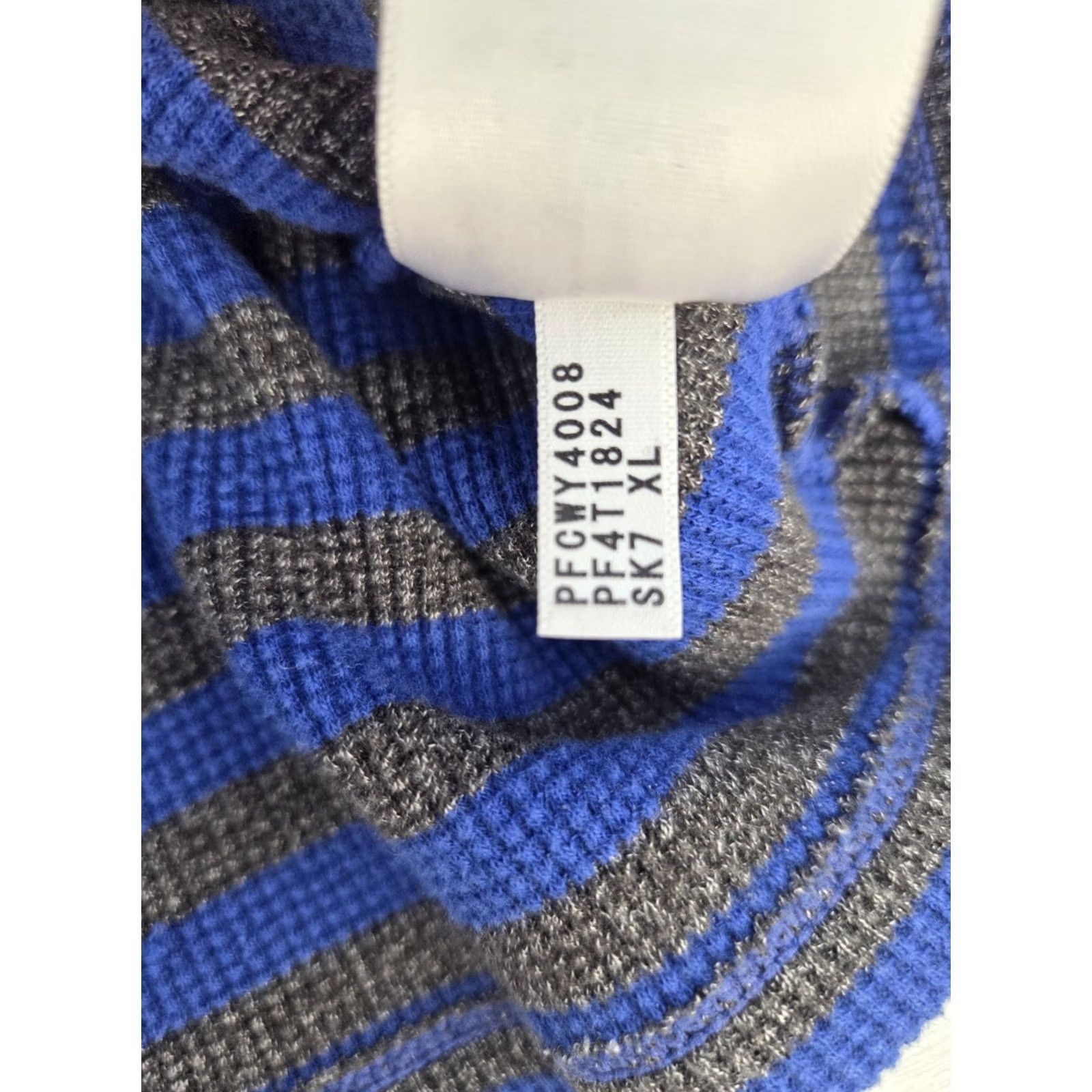 Calvin Klein Calvin Klein Performance Womens Hoodie Striped Thermal Long Sleeve Shirt M Multicolor Size M / US 6-8 / IT 42-44 - 5 Thumbnail