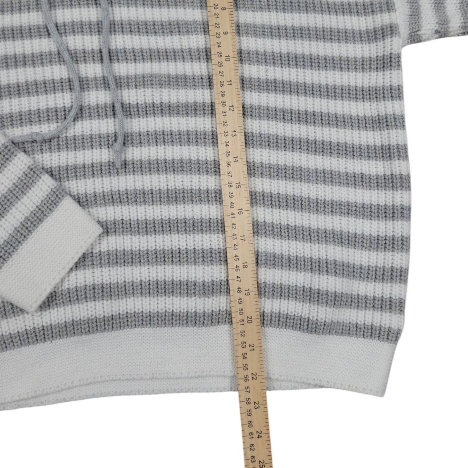 Other Womens XL Time and Tru grey-white boyfriend oversized hooded Size XL / US 12-14 / IT 48-50 - 8 Thumbnail
