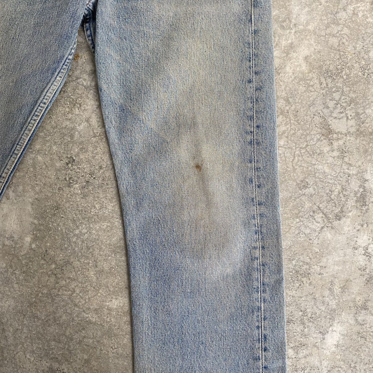 Levi's Vintage 1995 Levis 501 Faded Muddy Blue Denim Jeans Size US 30 / EU 46 - 10 Thumbnail